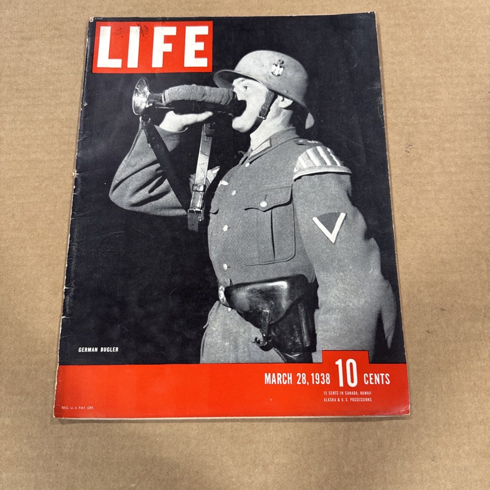 LIFE Magazine from March 28, 1938 German Bugler WWII LIFE Magazine from March 28, 1938 German Bugler WWII