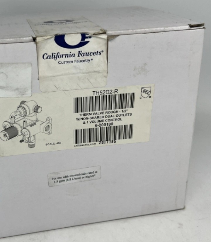 NEW California Faucets TH52D2-R 1/2\ NEW California Faucets TH52D2-R 1/2\