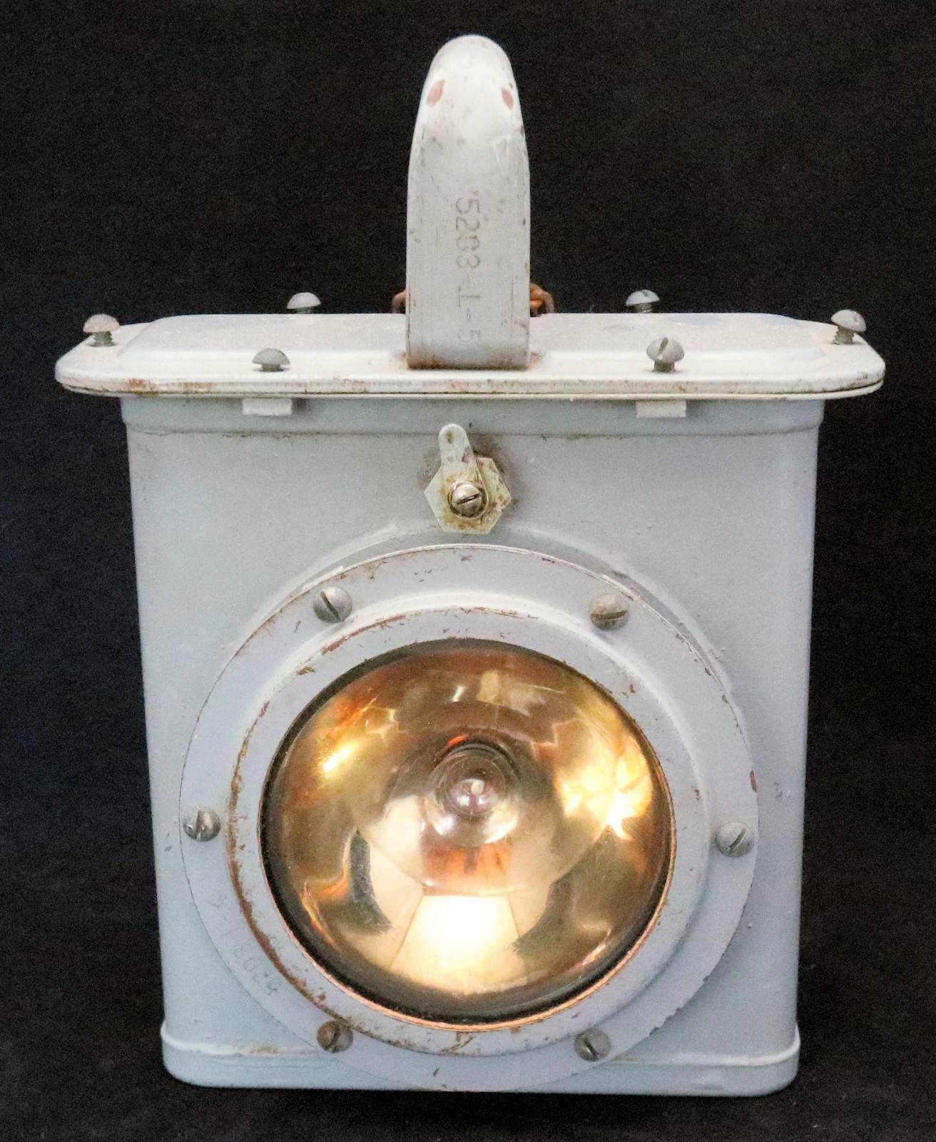 VTG WW11 Era U.S. Navy Battle Lantern Type-J-IS Delta Electric Model 9-S-5311-L