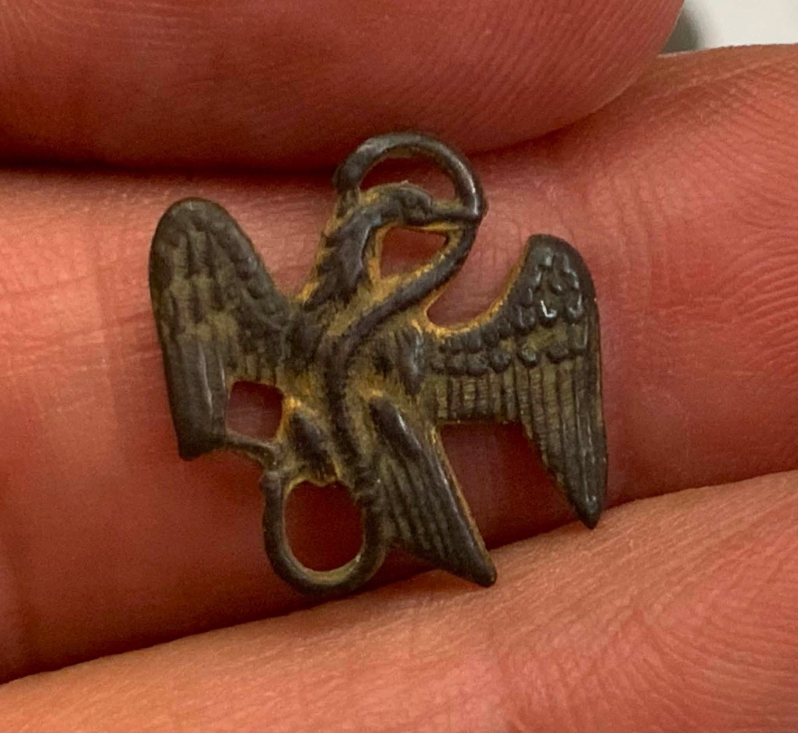 Mexican Revolution Military Insignia Gold Plated Dug 1910’s