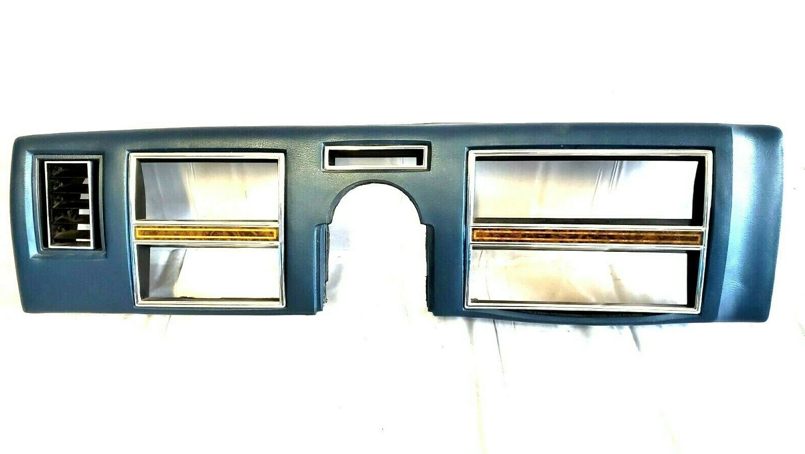 1975 - 1979 Lincoln Continental Dash Panel Trim Around Speedometer Blue OEM