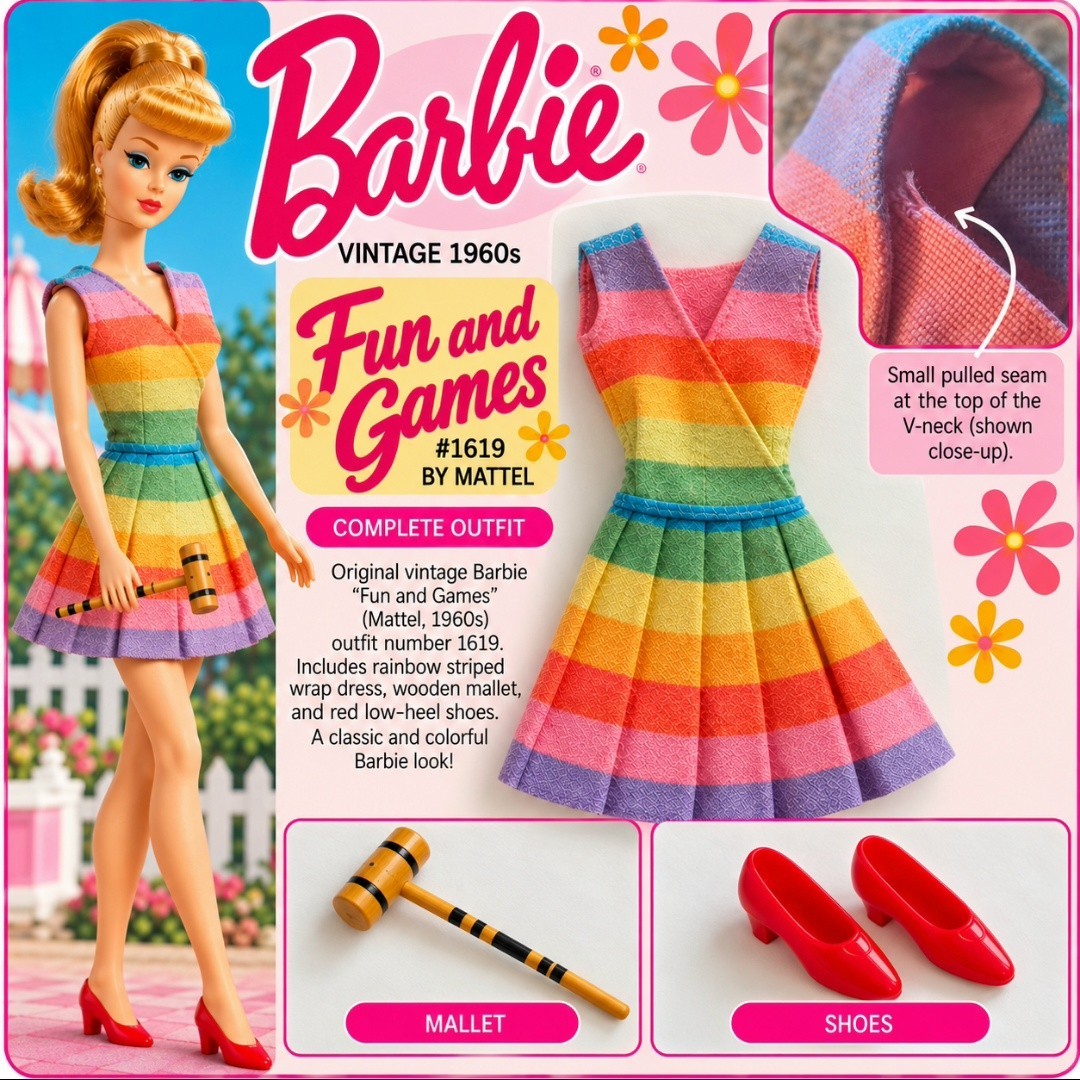 AUTHENTIC VINTAGE BARBIE CLOTHING – PERSONAL COLLECTION 