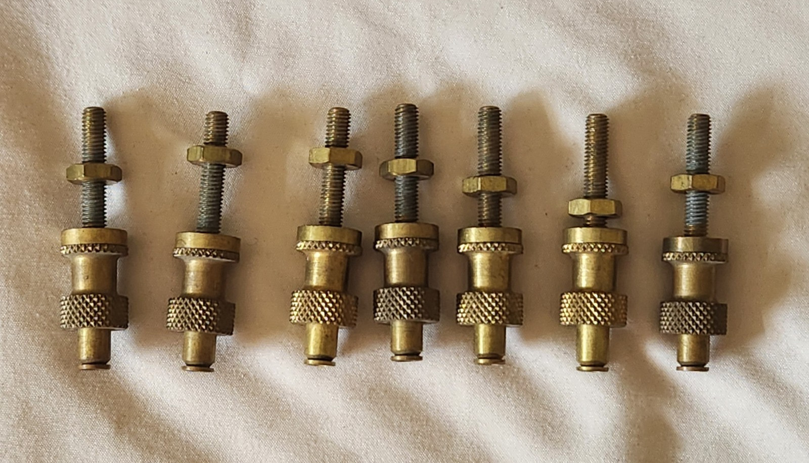 Vintage Solid Brass Binding Posts with Nut