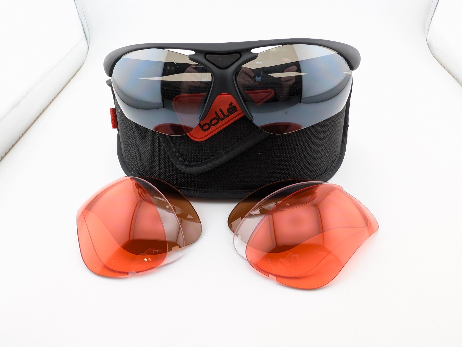 Bolle Sunglasses, Vigilante 0752201524 GL Black, w/Case & Lenses