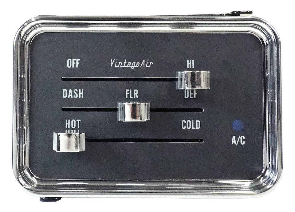 Vintage Air 1960-63 Chevrolet Pickup SureFit® Chrome Control Panel Kit #474262