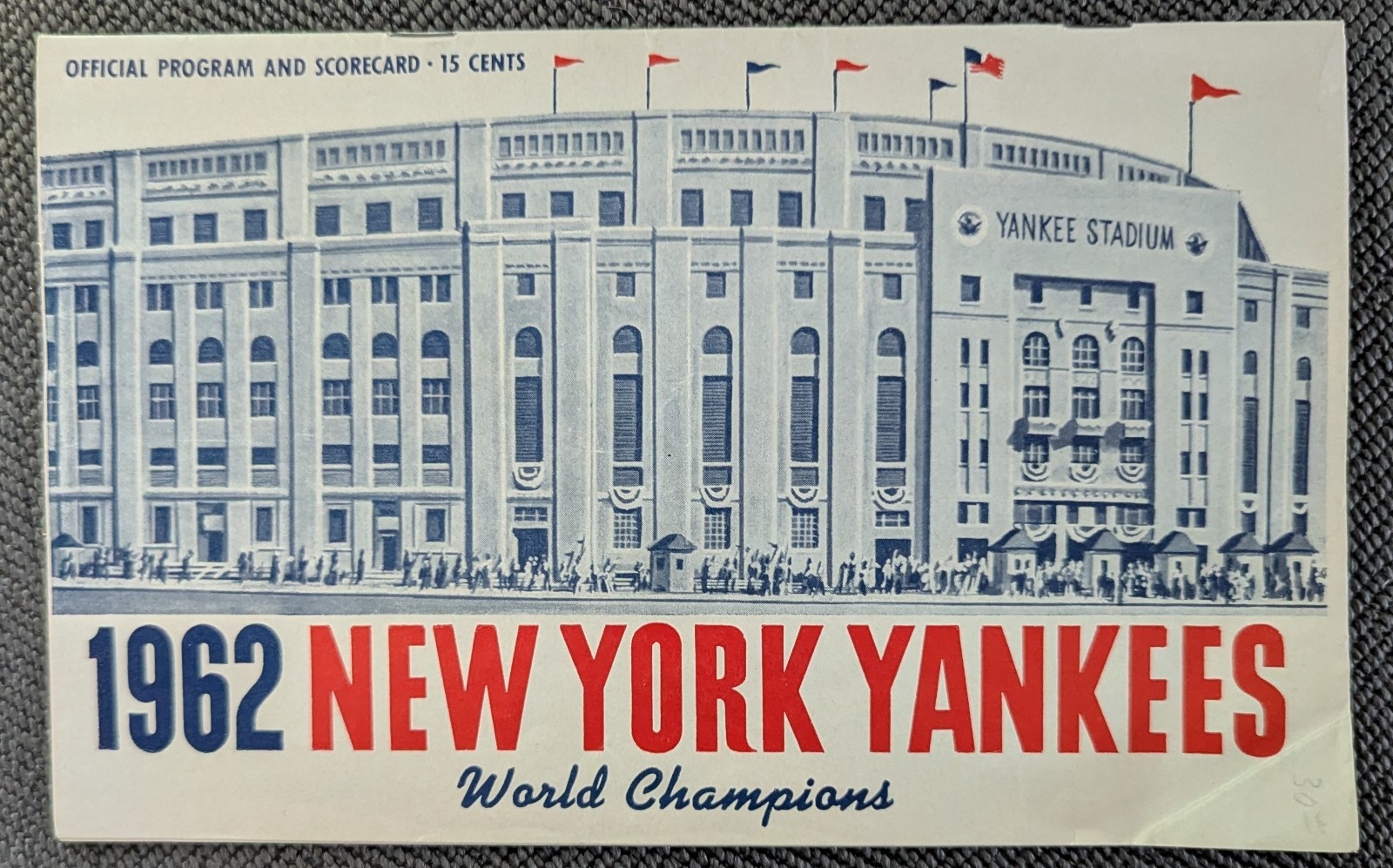 Signed Phil Rizzuto Mel Allen 1962 New York Yankees Official Program Score Card Signed Phil Rizzuto Mel Allen 1962 New York Yankees Official Program Score Card