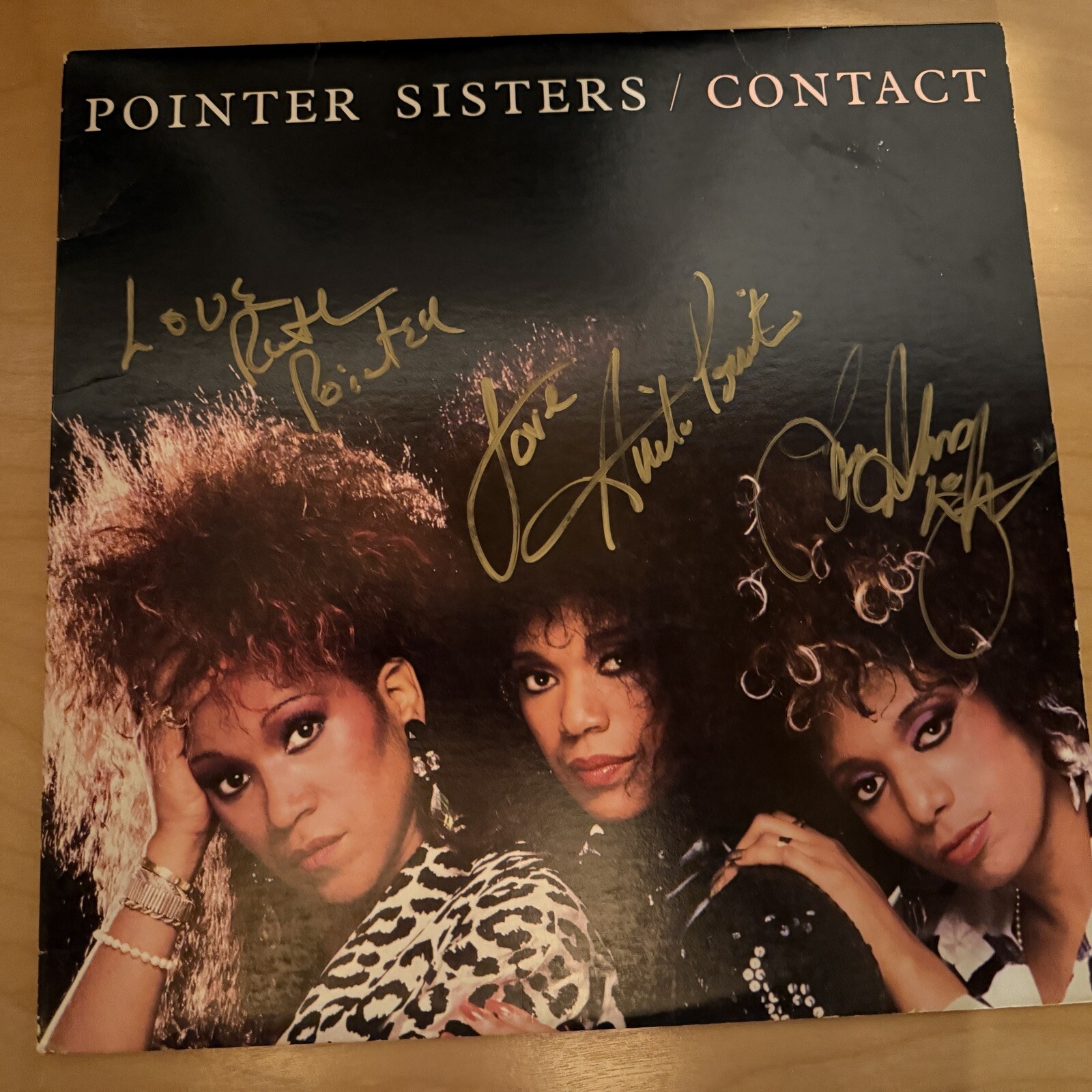 Pointer Sisters Autographed Album Pointer Sisters Autographed Album