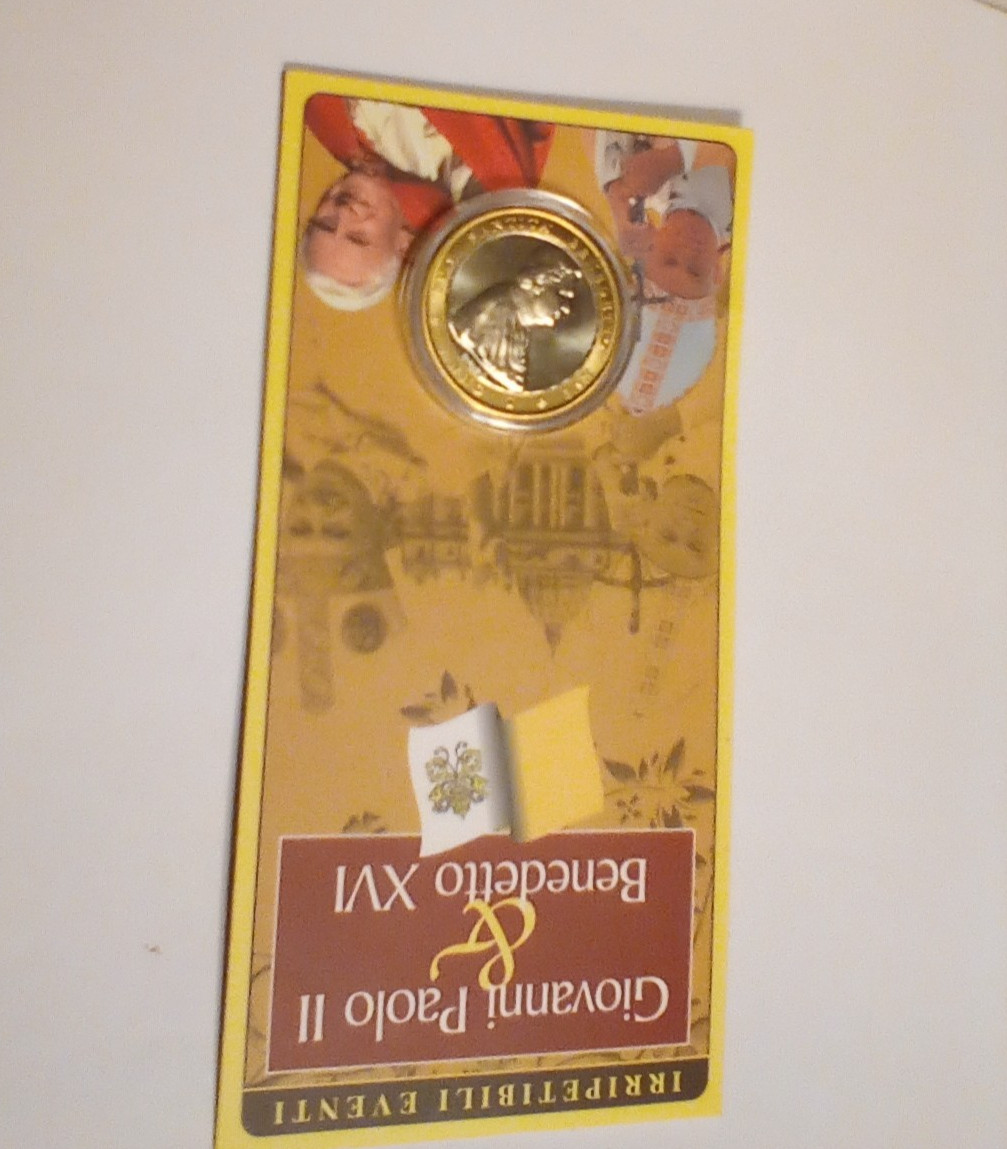 Italy Pope Giovanni Paolo II - Benedetto XVI 2005 Coin in original  Unopened
