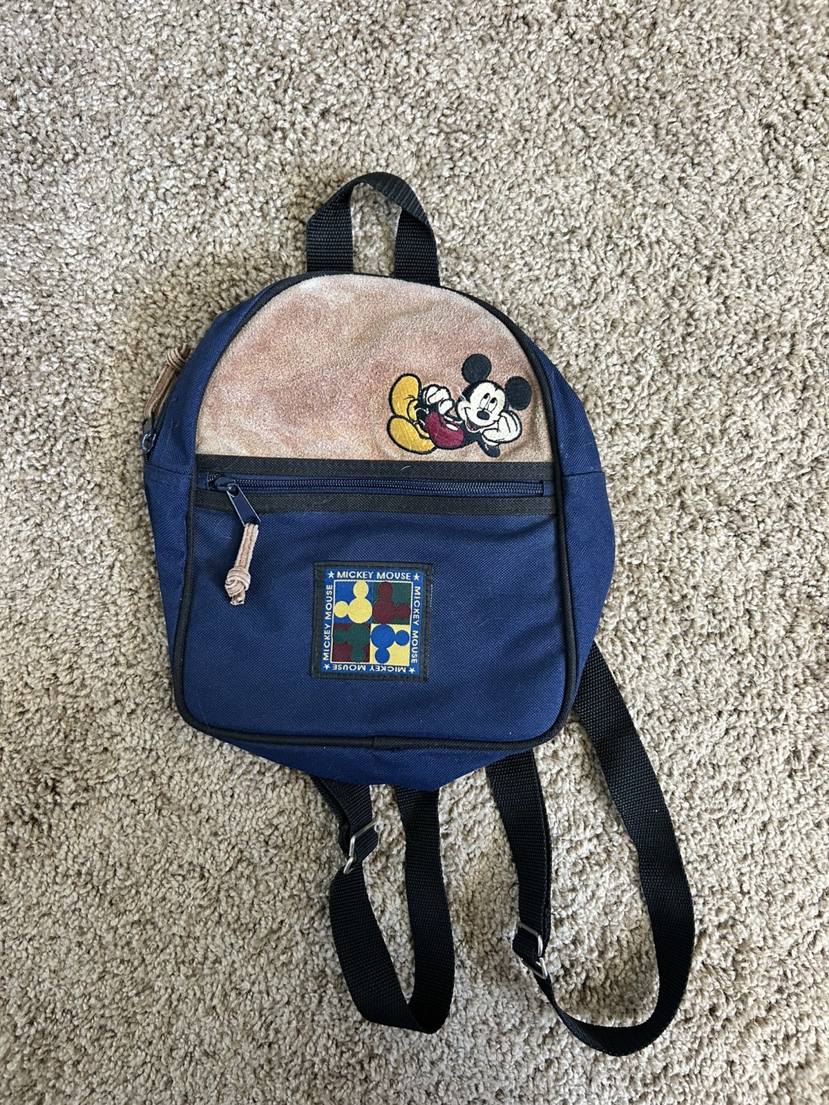Mickey Mouse Vintage 90’s Unlimited Mini Kids Backpack Blue 9.5\