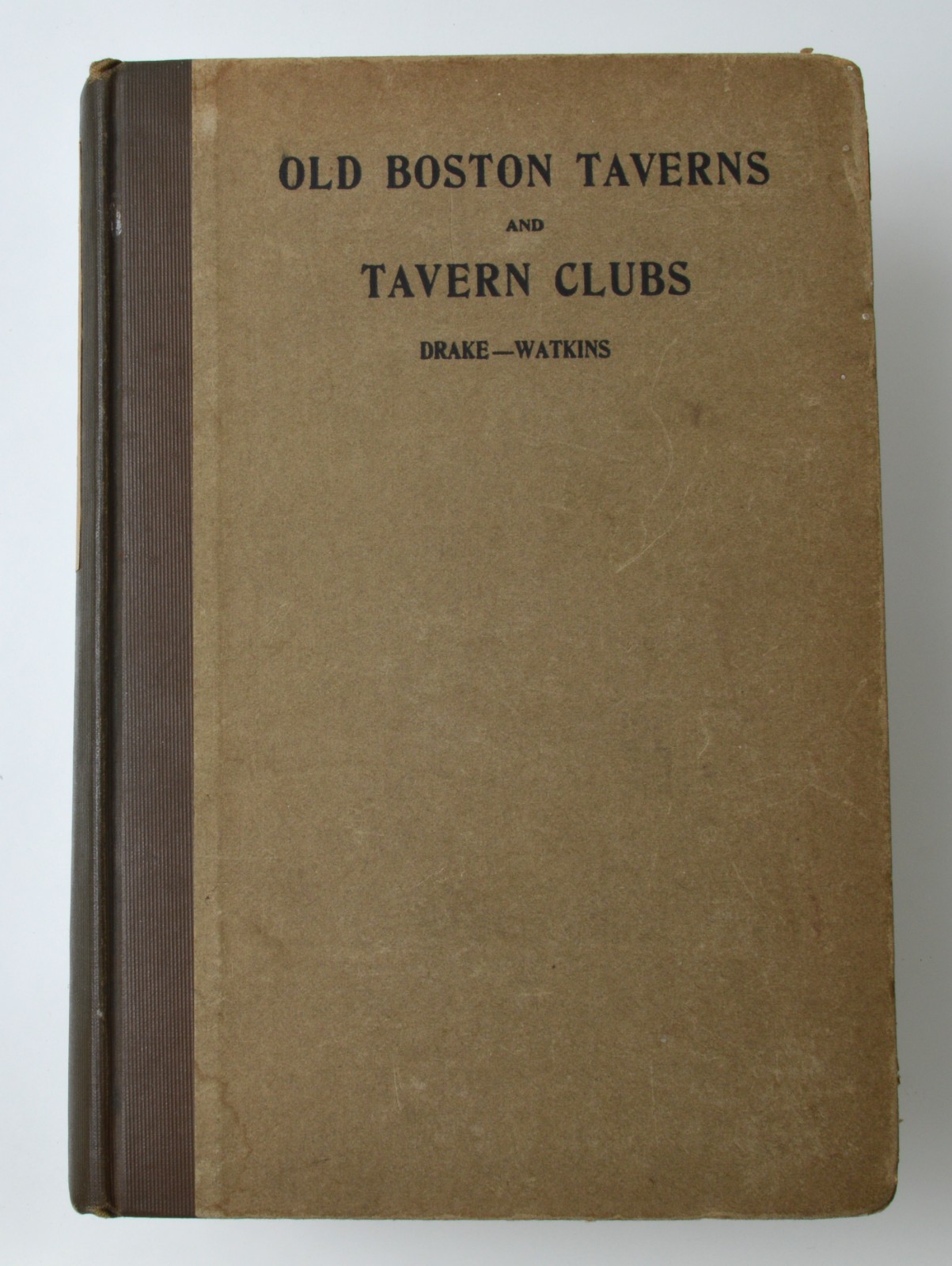 1917 Old Boston Taverns & Tavern Clubs Drake Watkins Fold-Out 1722 Map