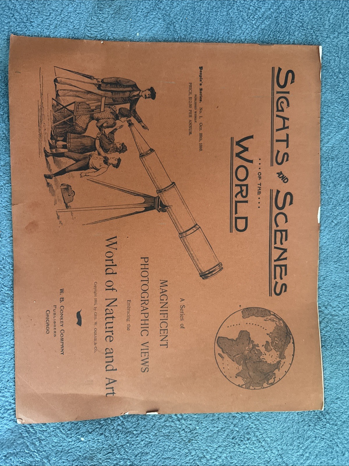 Antique 1893-84 Sights and Scenes of the World Vol. 1-21 - Gonkey Publishers