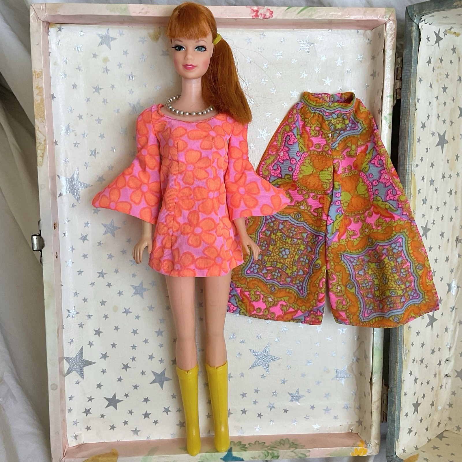 Vintage 1968 Stacey Titian Redhead Mod Doll TNT Japan Body Mattel 60s Outfits