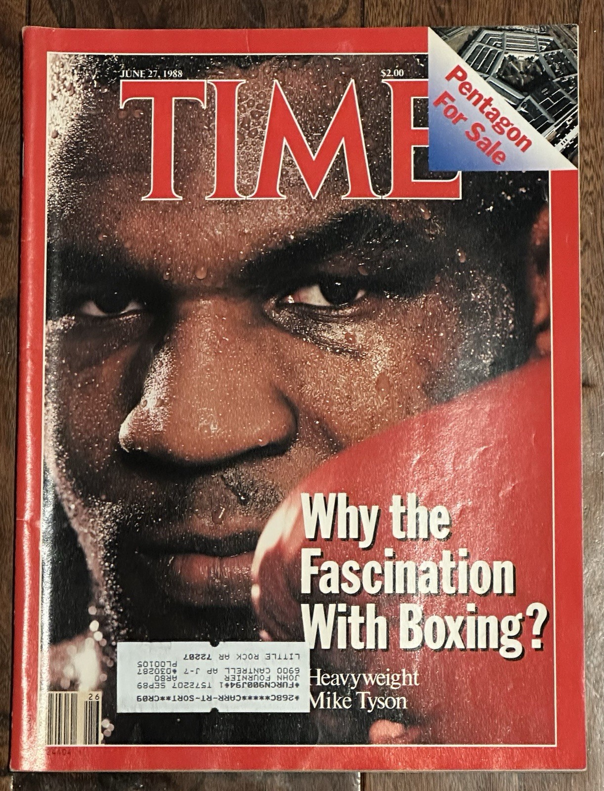 TIME Magazine Mike Tyson Boxing Cover  VTG Sports Memorabilia  June 27, 1988