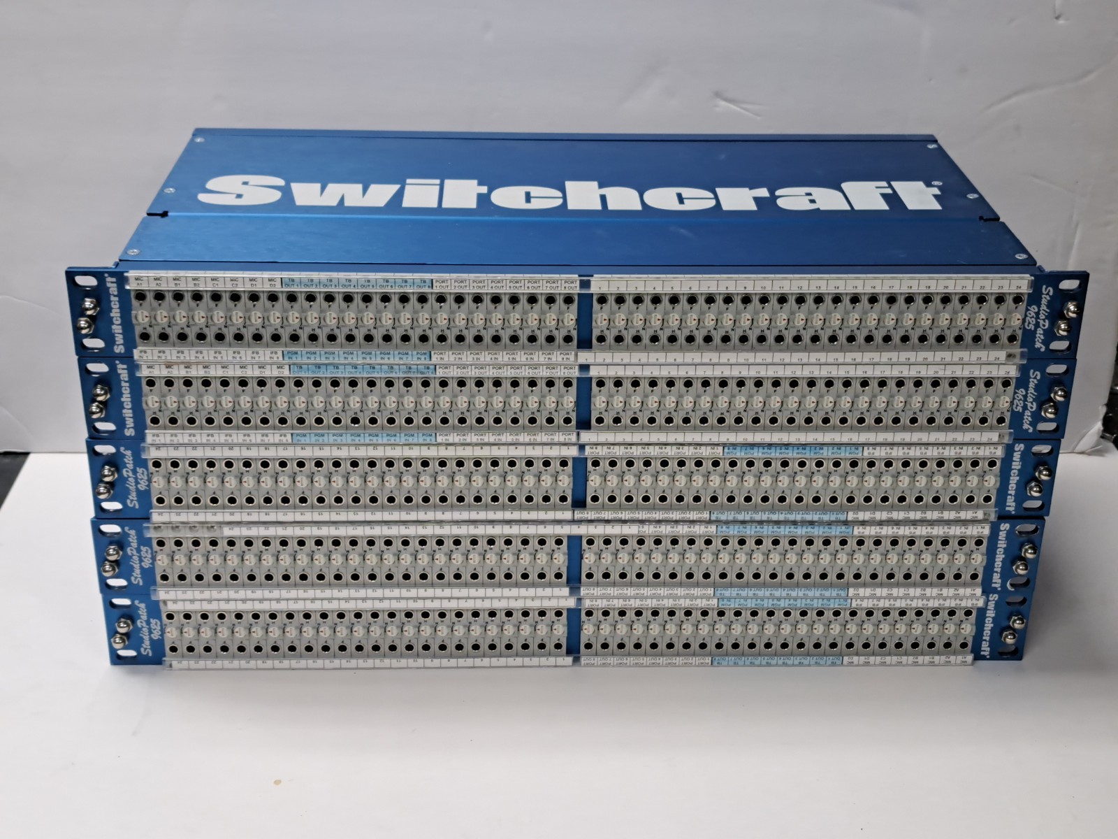 Switchcraft 2x48 96-Point Bantam TT Patchbay DB-25 9625 Programmable StudioPatch
