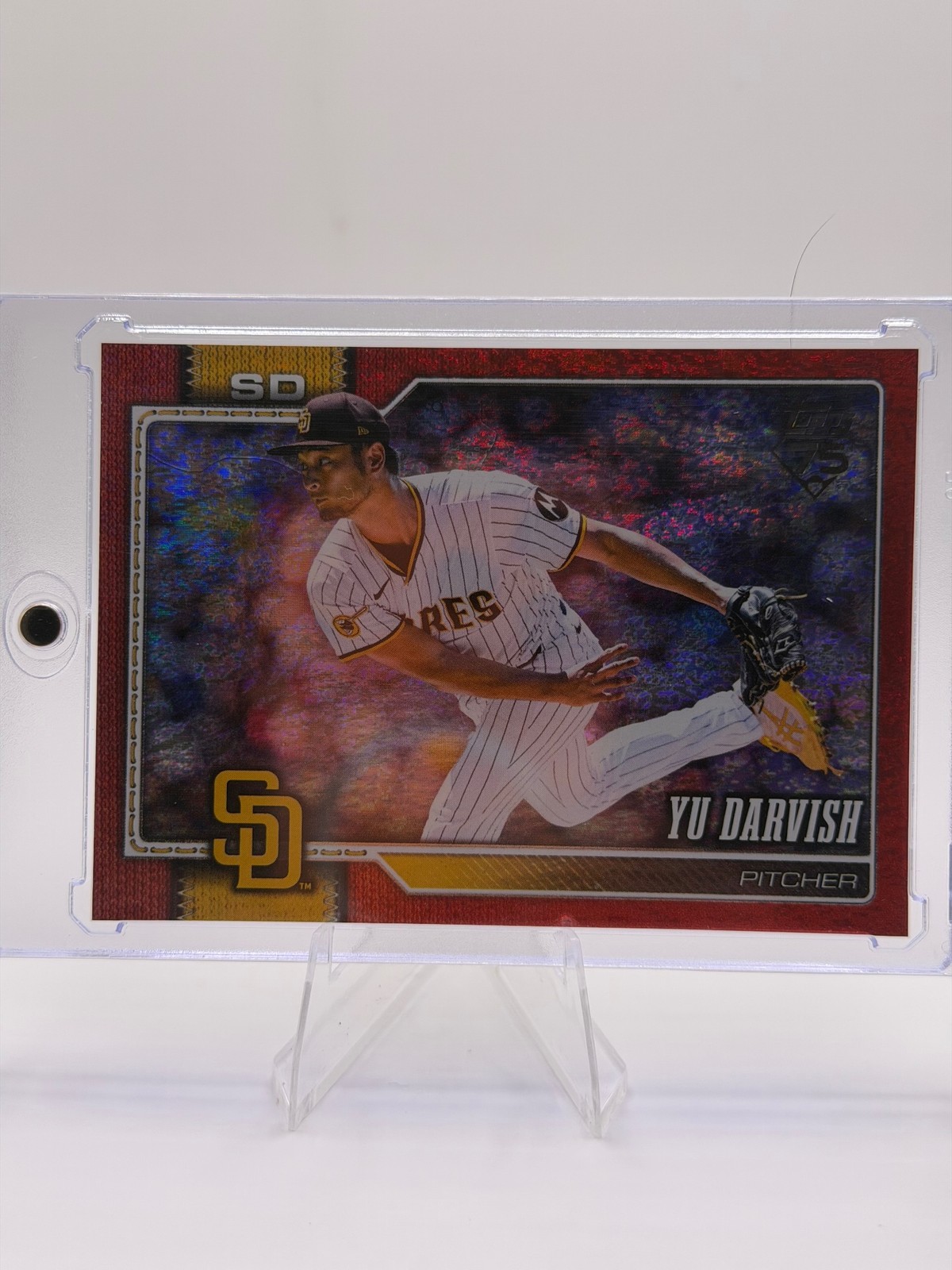 2026 Topps #94 Yu Darvish Red Holo Foil #/5 2026 Topps #94 Yu Darvish Red Holo Foil #/5