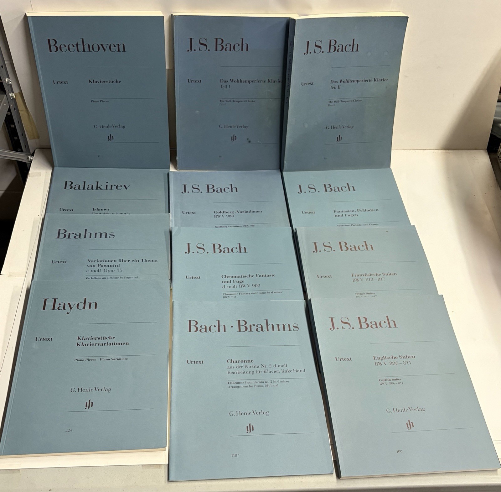 G Henle Verlag Urtext Piano Sheet Music Lot of 12 Bach Beethoven Brahms Haydn G Henle Verlag Urtext Piano Sheet Music Lot of 12 Bach Beethoven Brahms Haydn