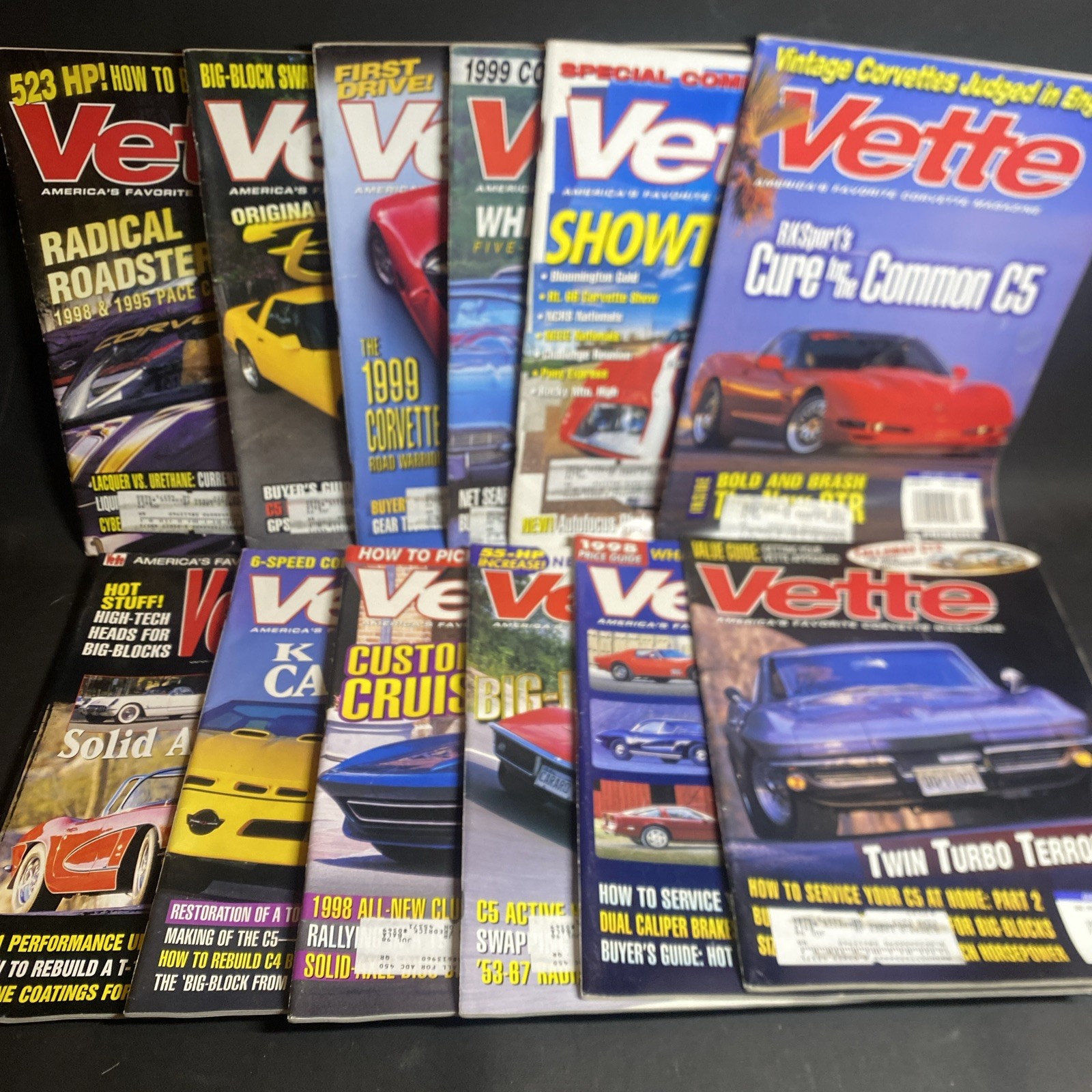 Automotive Magazines: Vette Corvette Magazine 1998 Complete 12 Issue Set / FKY Automotive Magazines: Vette Corvette Magazine 1998 Complete 12 Issue Set / FKY