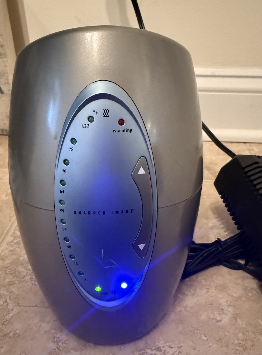 Vintage Sharper Image GF201 Electronic Wine Chiller Warmer & Ice Bucket- Working