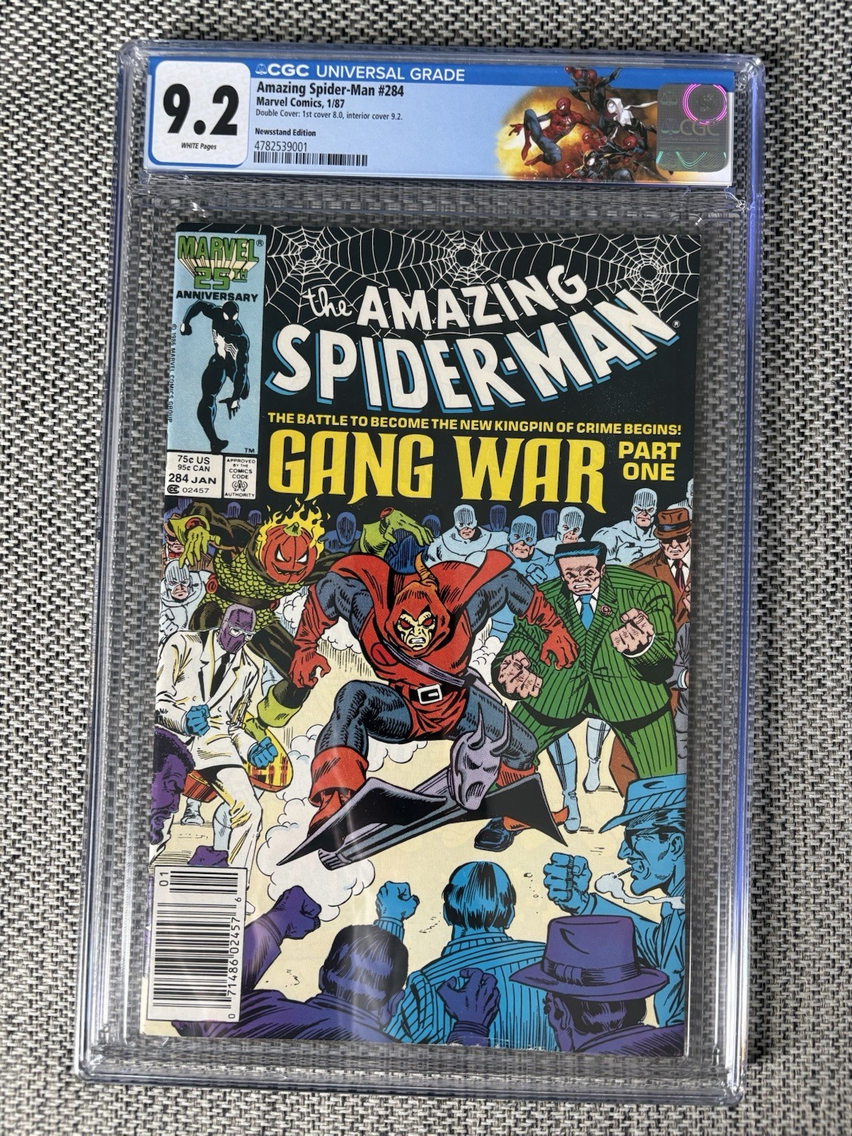 Amazing Spider-Man #284 CGC 9.2 Rare Newsstand Double Cover White Pages Amazing Spider-Man #284 CGC 9.2 Rare Newsstand Double Cover White Pages