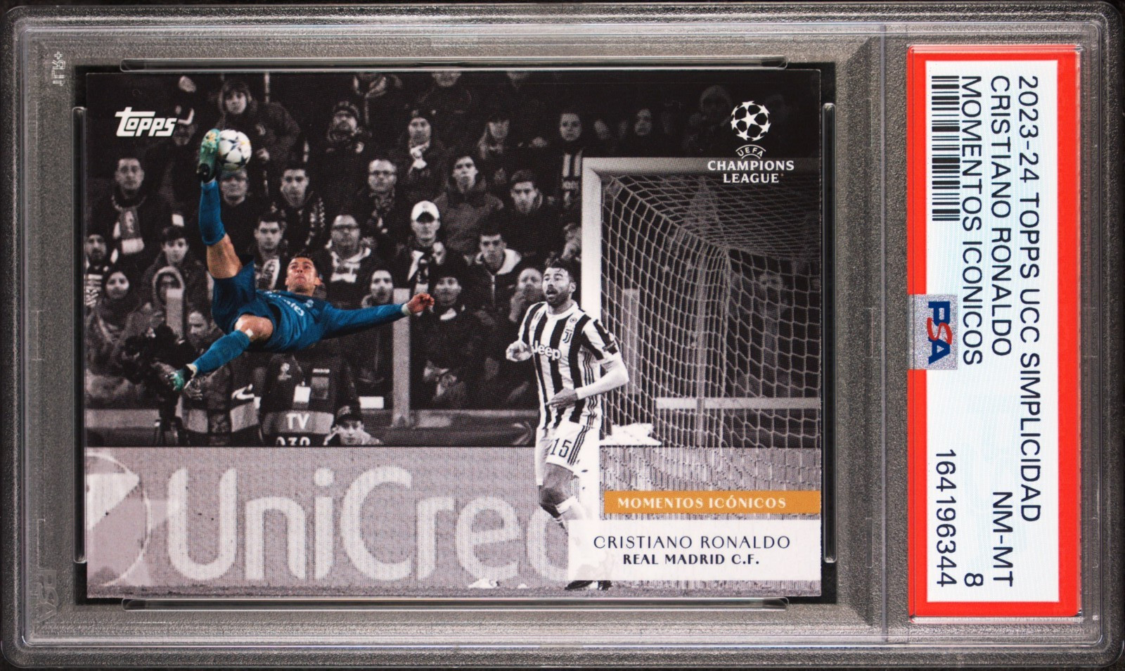 2023-24 Topps Simplicidad UEFA UCC Momentos Iconicos Cristiano Ronaldo PSA 8🐐 2023-24 Topps Simplicidad UEFA UCC Momentos Iconicos Cristiano Ronaldo PSA 8🐐