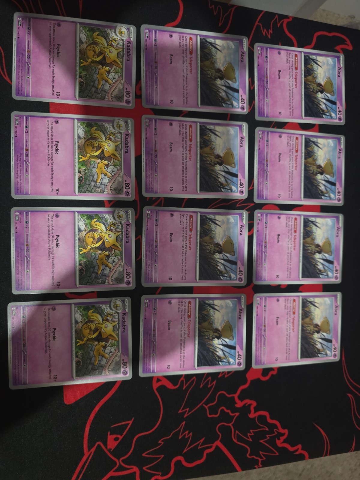 Pokemon Abra X8 080/167 Kadabra X4 081/167 Sv06: Twilight Masquerade Regular Pokemon Abra X8 080/167 Kadabra X4 081/167 Sv06: Twilight Masquerade Regular