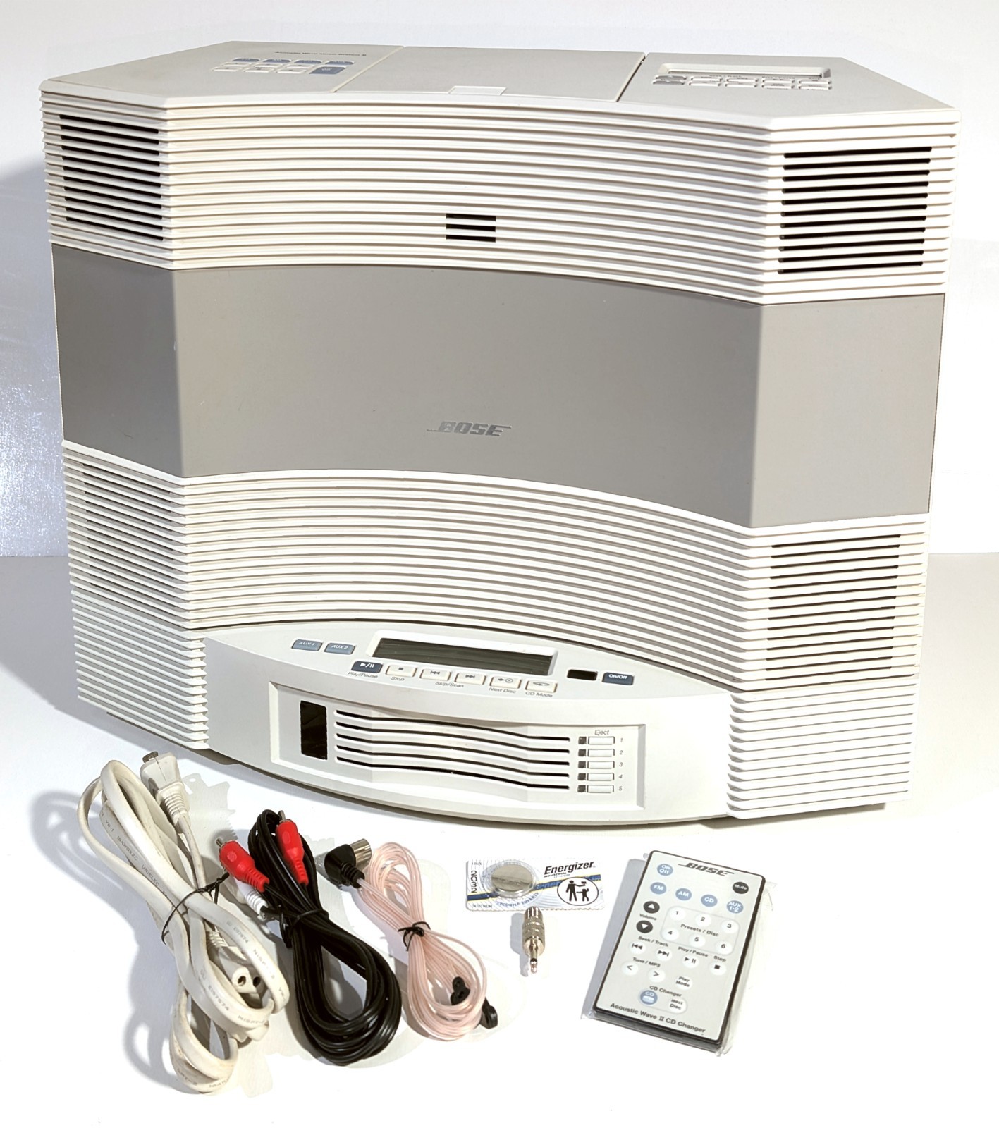 🔥【PRO SERVICED】MINTY Bose Acoustic Wave II Radio+5-CD Changer~Remote+💥GUARANTY