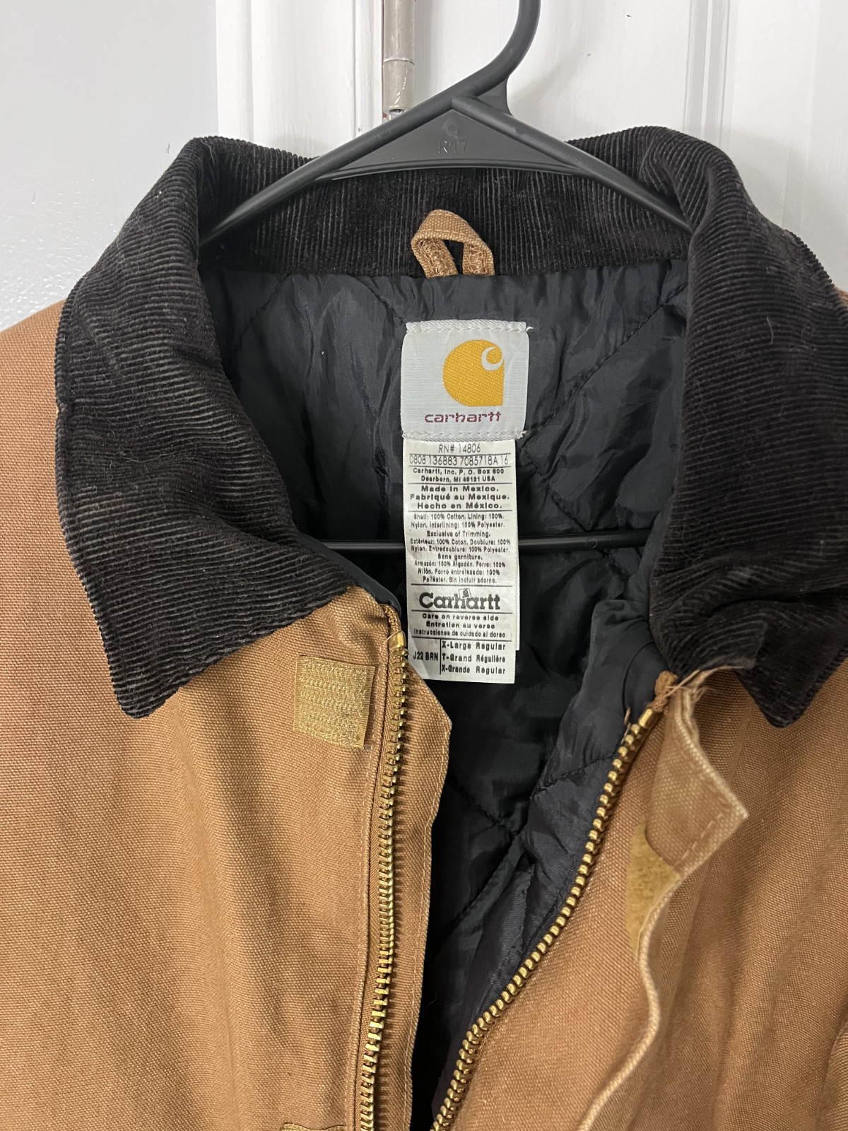Vintage Carhartt Detroit Jacket XL Brown Blanket Lined Workwear J97 (1990s) Vintage Carhartt Detroit Jacket XL Brown Blanket Lined Workwear J97 (1990s)