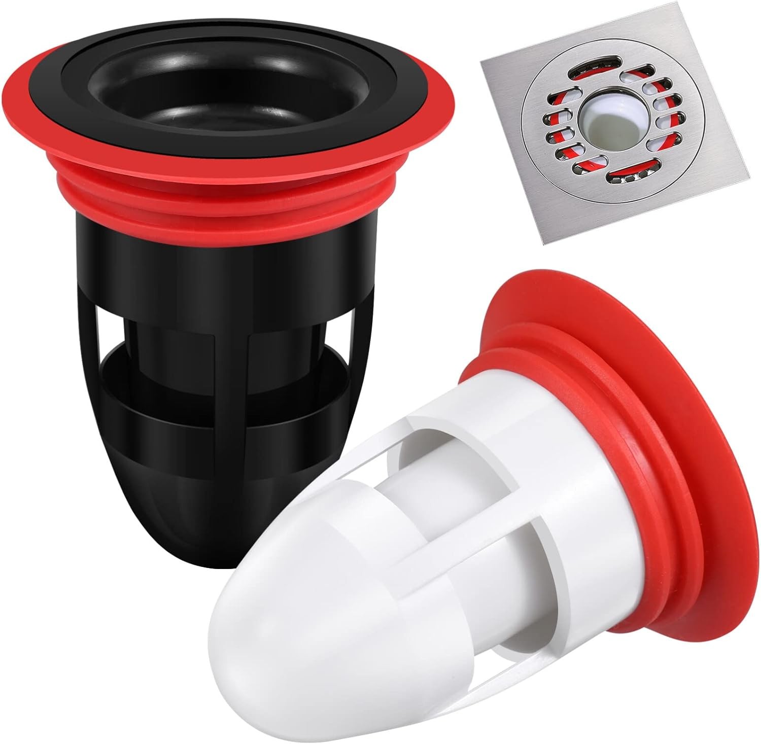 2pcs Shower Floor Drain Backflow Preventer, Waste Water Drainer Valve Sewer Core 2pcs Shower Floor Drain Backflow Preventer, Waste Water Drainer Valve Sewer Core
