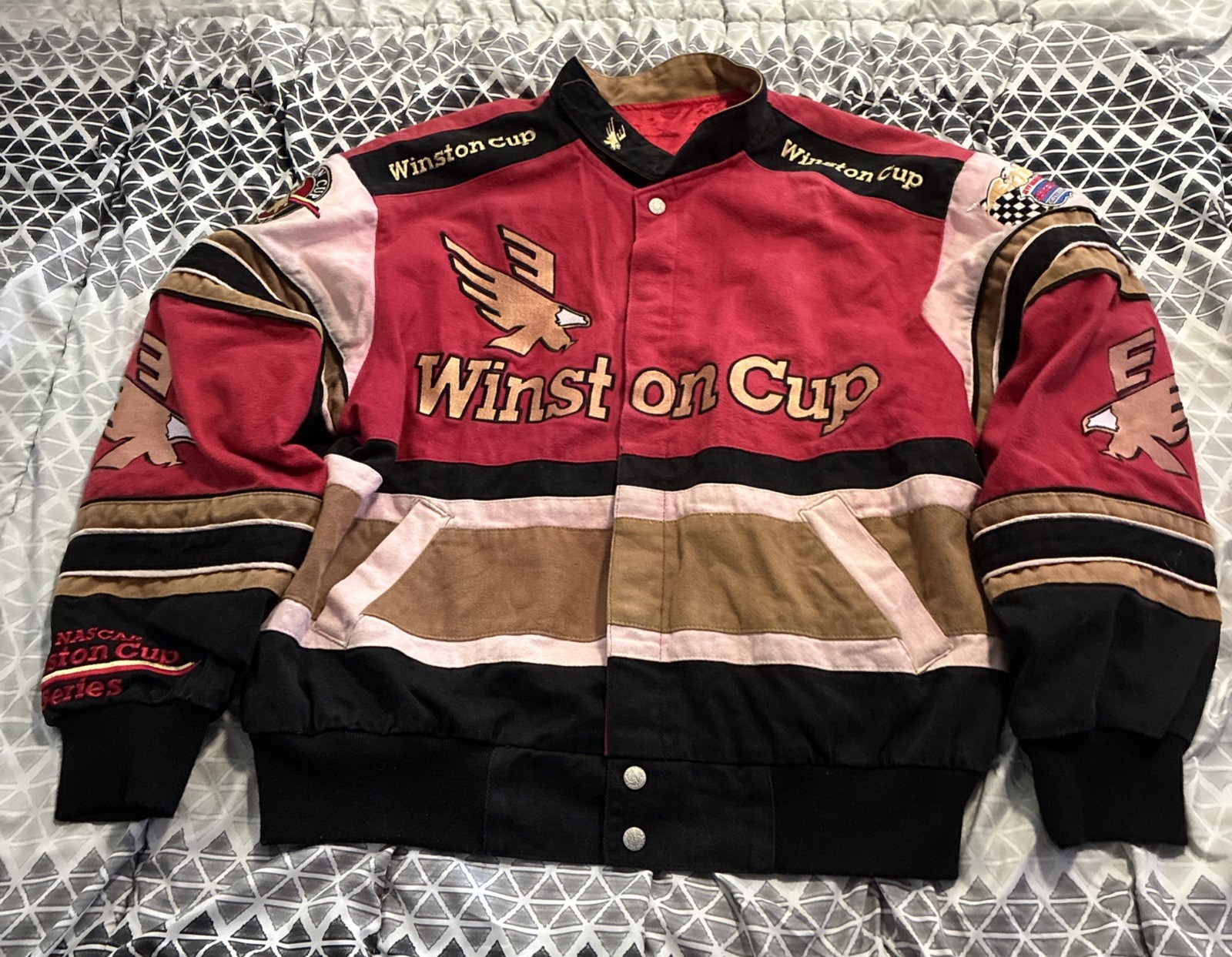 Vintage 90’s Jeff Hamilton NASCAR Winston Cup Racing Series Jacket XL USA Made Vintage 90’s Jeff Hamilton NASCAR Winston Cup Racing Series Jacket XL USA Made
