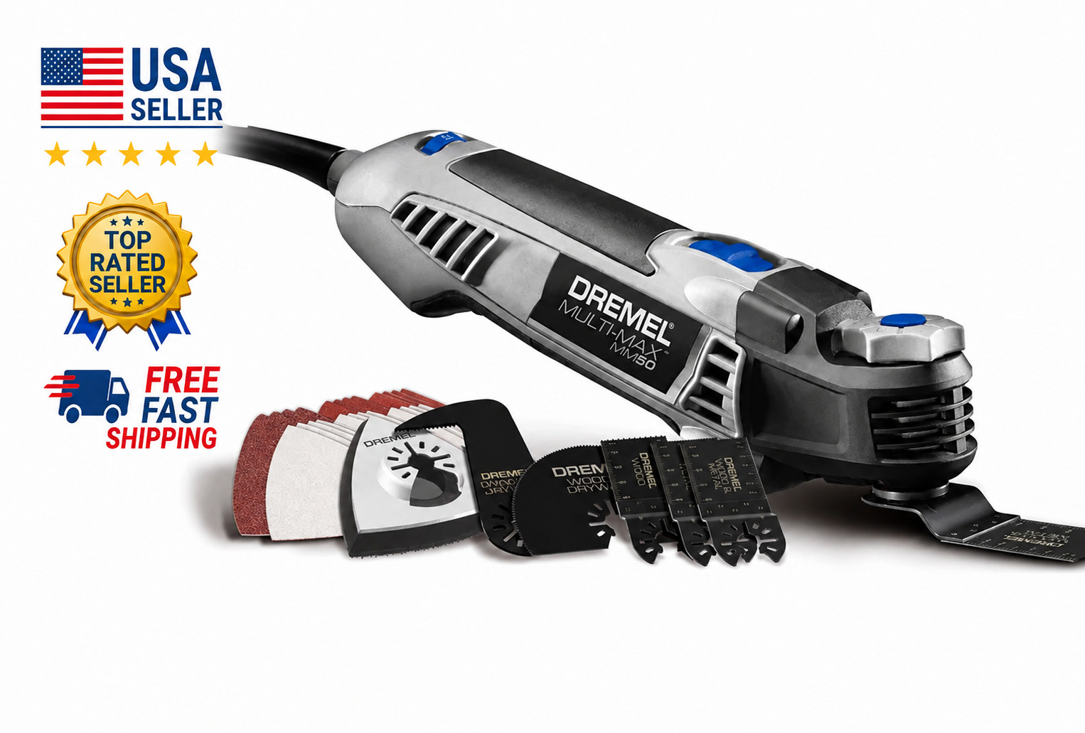 NEW Dremel Multi-Max MM50 5.0 Amp Oscillating Multi-Tool Kit 30 Accessories