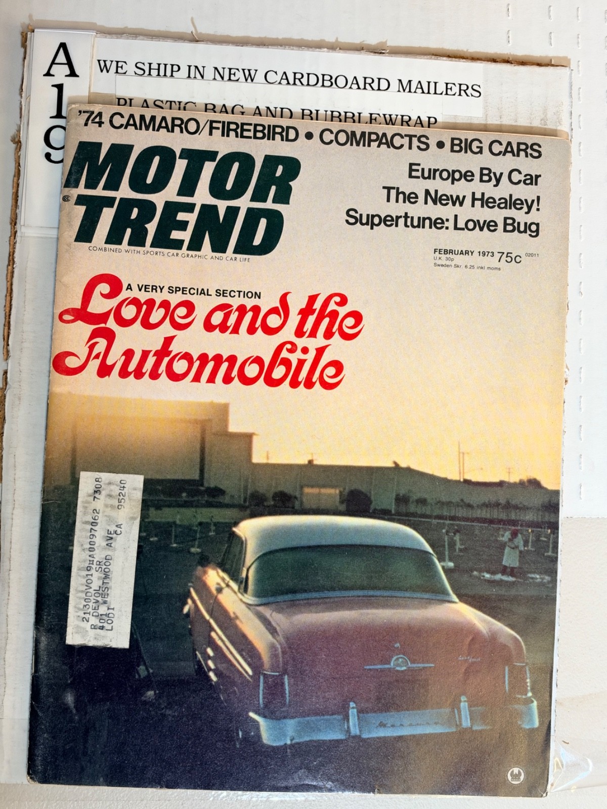 Vintage Motor Trend Magazine February 1973