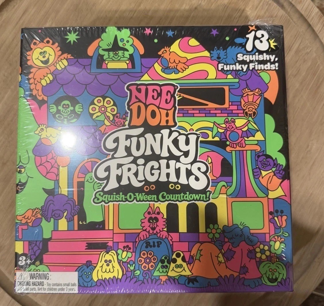 Schylling NeeDoh Funky Frights Squish-O-Ween Advent Countdown New & In hand 