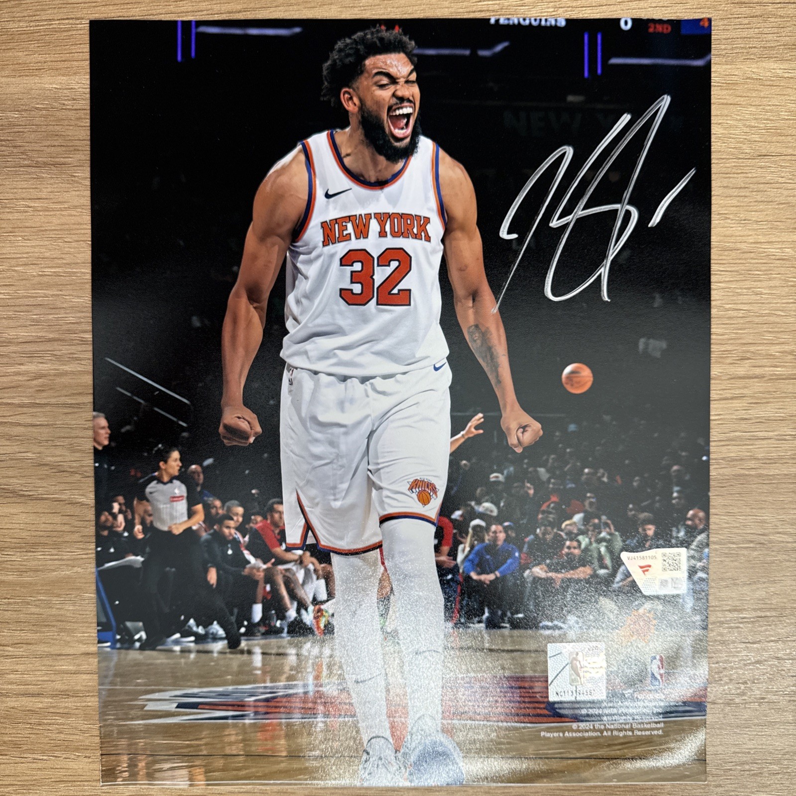 Karl-Anthony Towns NBA champion New York Knicks Autographed 8x10 - Fanatics COA