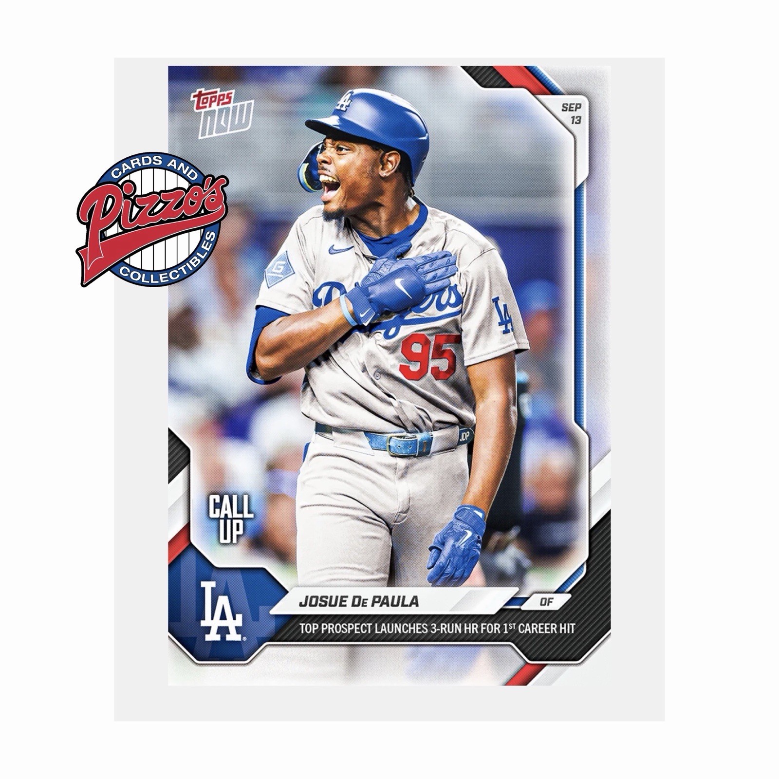 Josue De Paula Dodgers Call-Up 1st Hit HR 2026 MLB Topps NOW Card 668 Presale