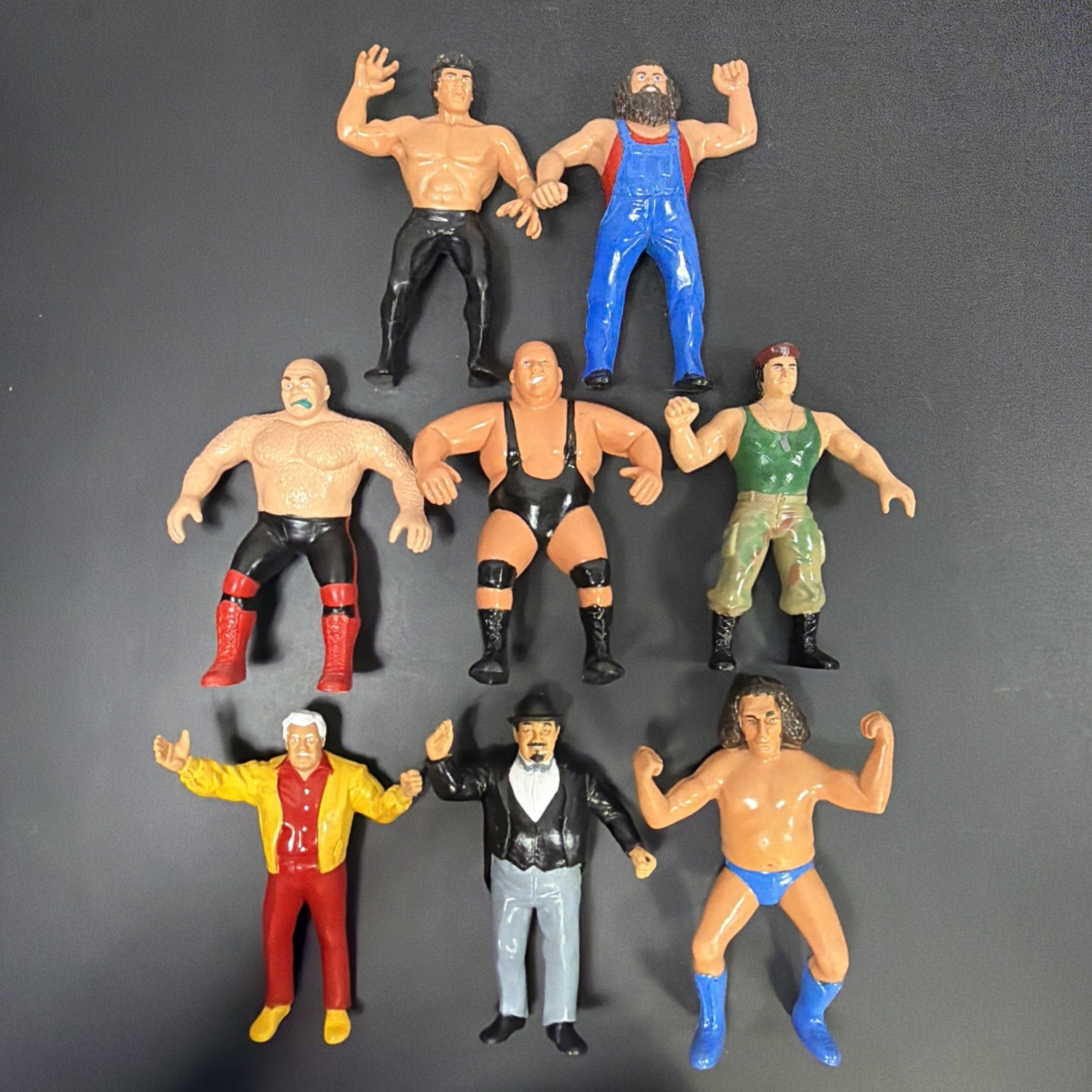 WWF LJN Titan Lot Of 8,  Vintage Figure, (Some With Paint Touch Up) Read