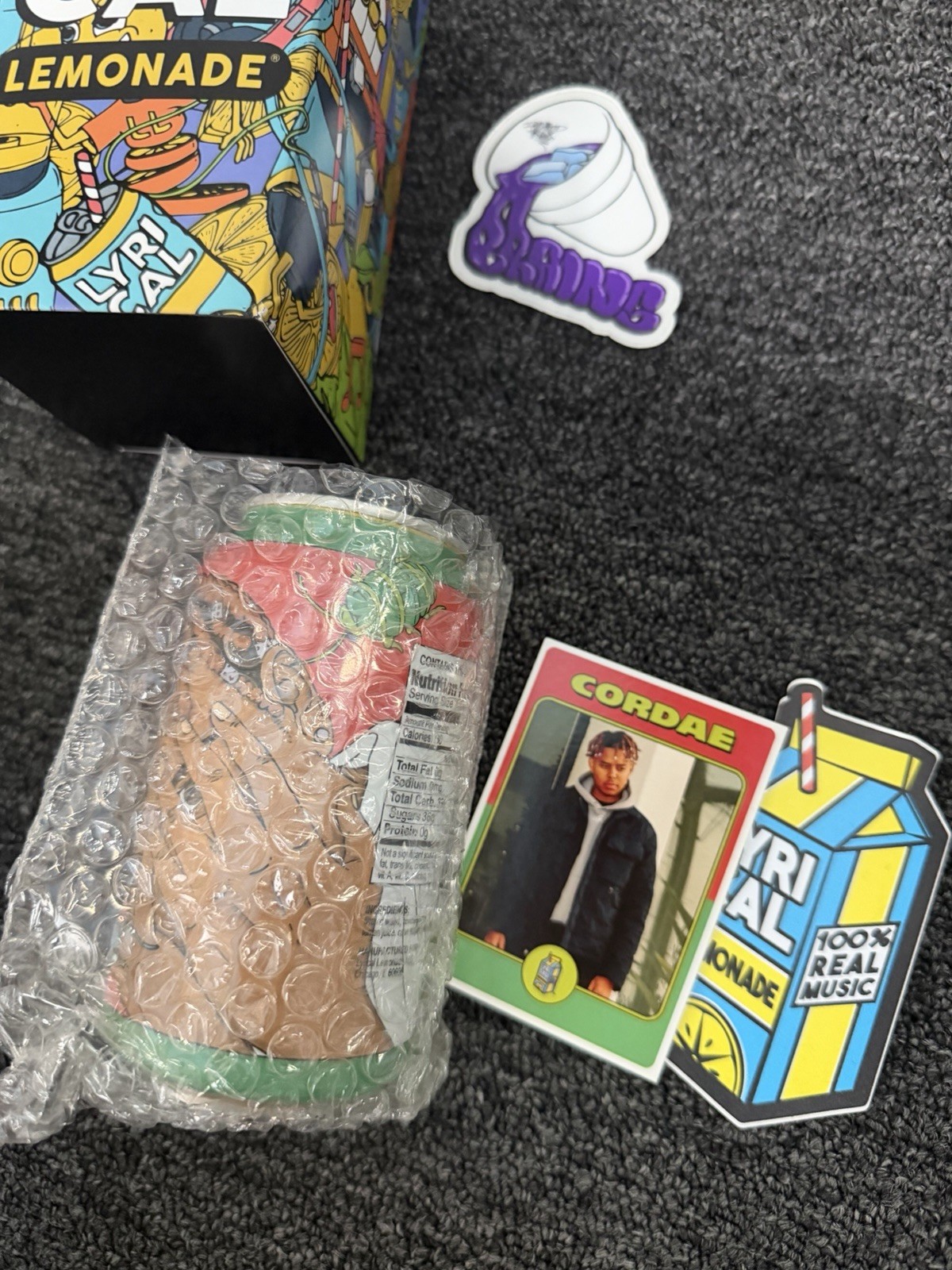 Lyrical Lemonade Cordae Can w/ Trading Card And Lemonade Sticker- Only 1000 Made