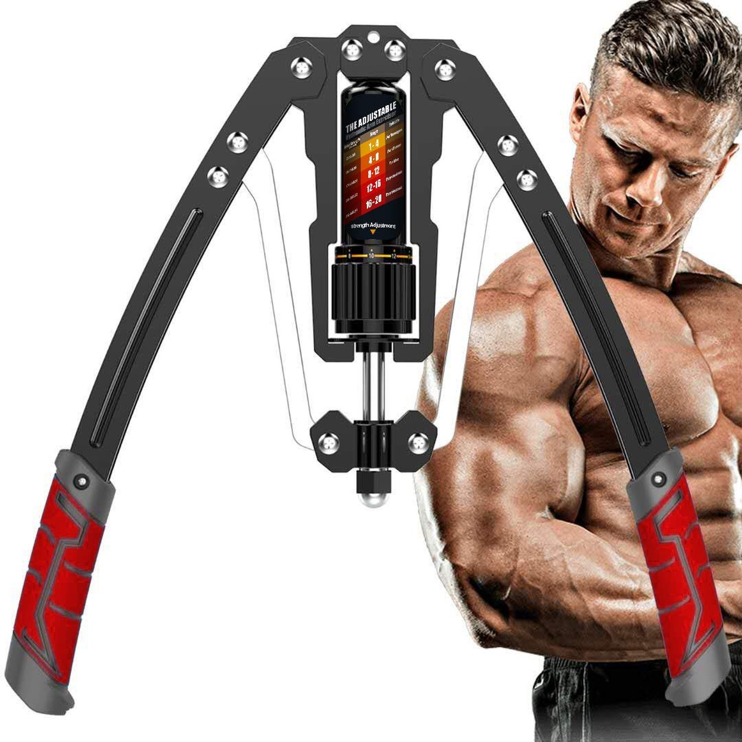 EAST MOUNT Twister Arm Exerciser - Adjustable 22-440lbs Hydraulic Power, Home...