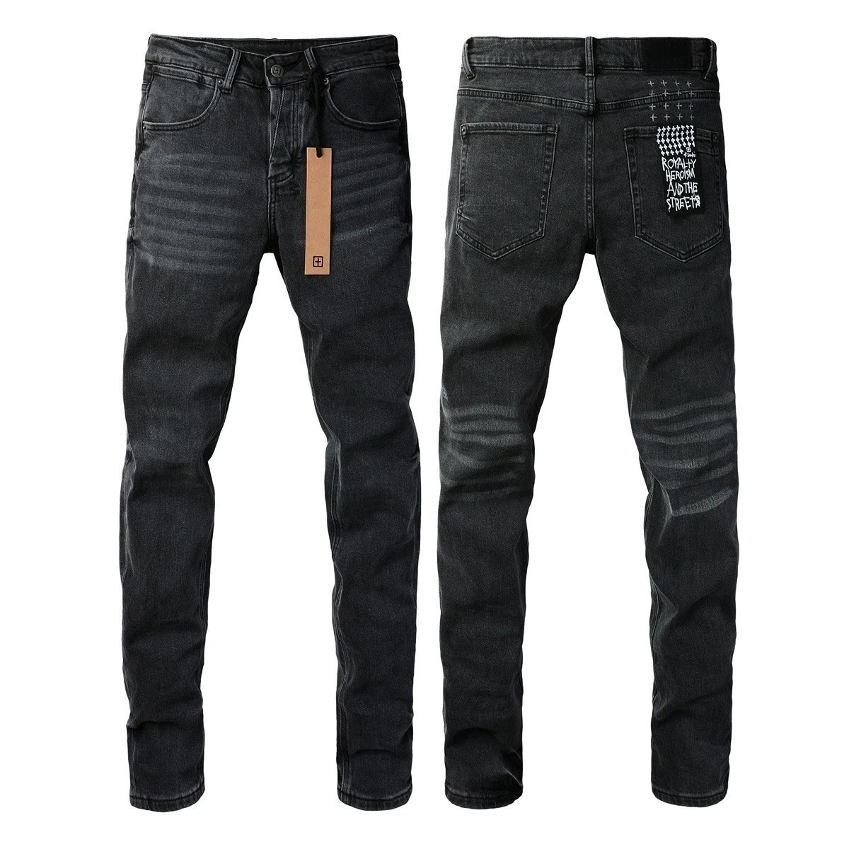 New KSUBI Men's Personality Fashion Slim Fit Jeans Teens Solid Color Jeans New KSUBI Men's Personality Fashion Slim Fit Jeans Teens Solid Color Jeans
