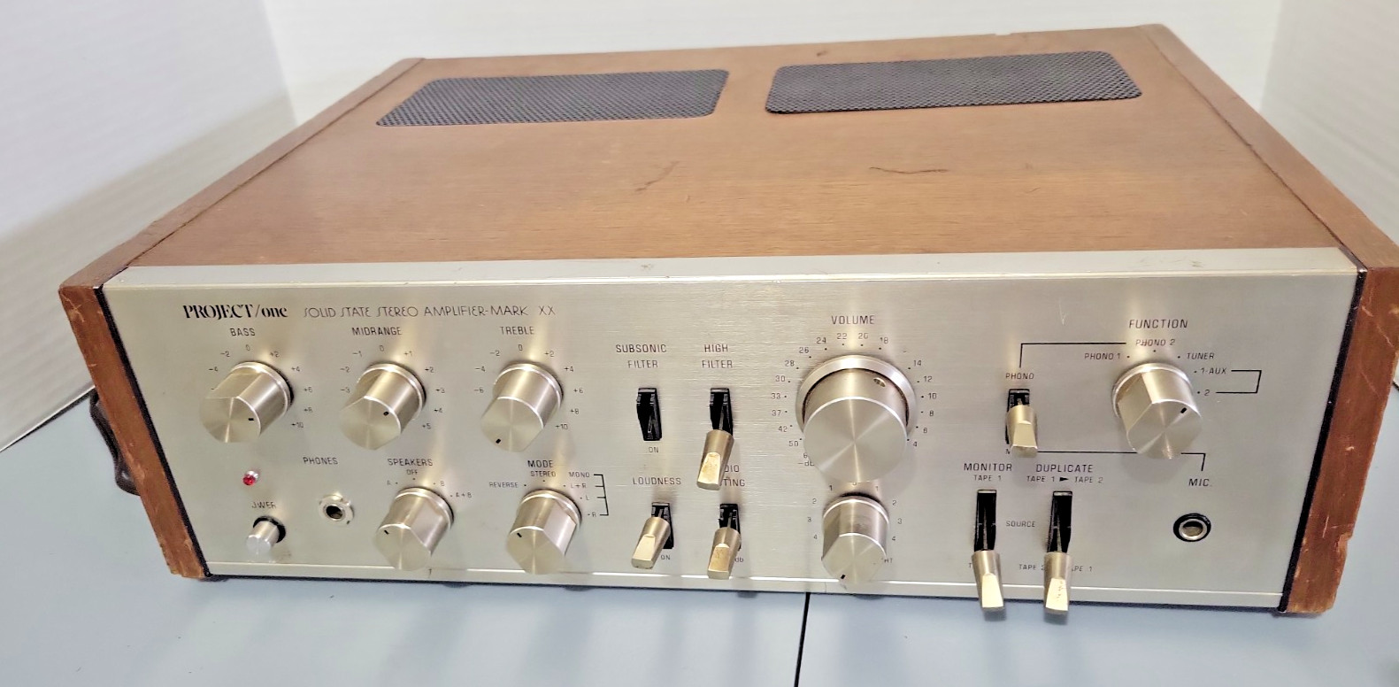 Vintage Project One Stereo Amplifier Mark XX Parts Only See Pictures READ