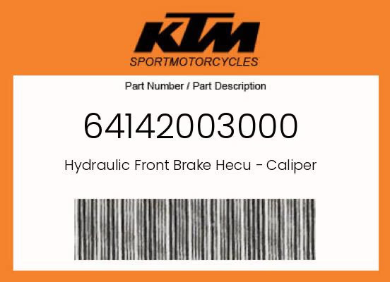 KTM Genuine Hydraulic Front Brake Hecu - Caliper - 64142003000