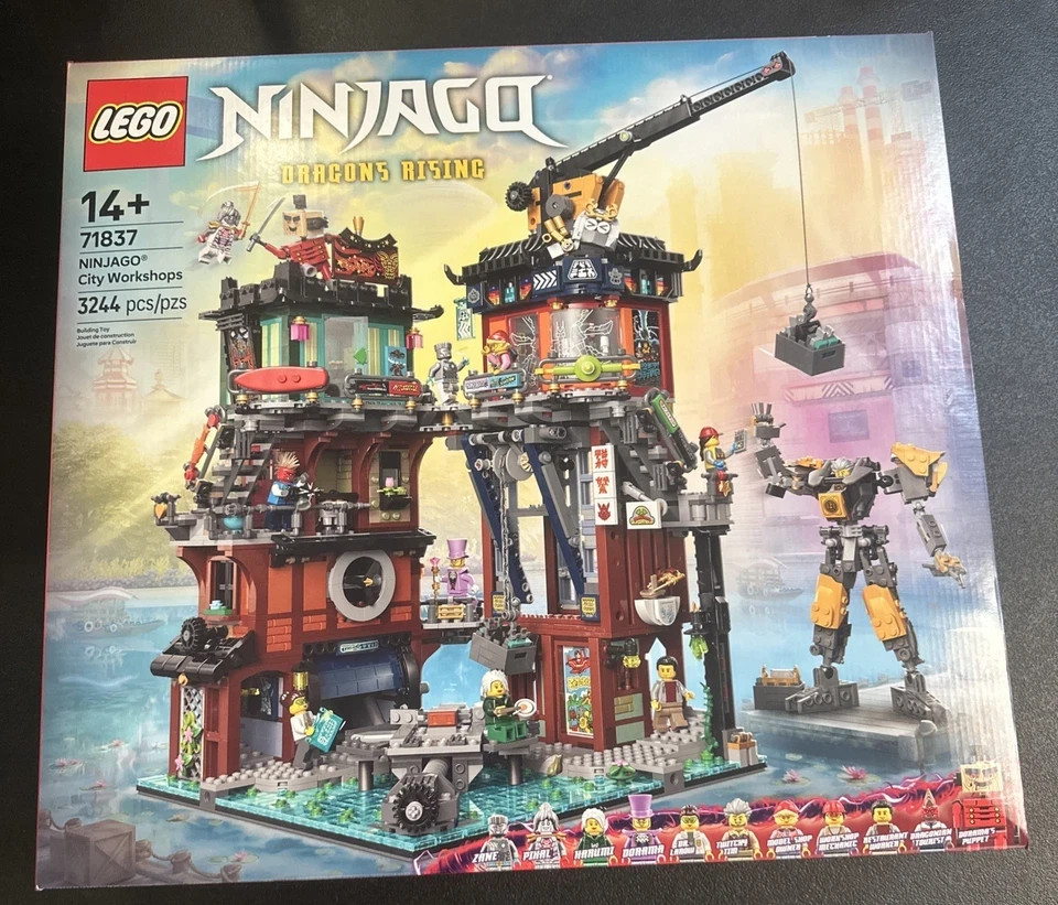 LEGO NINJAGO City Workshops Building Toy, 3244 Pieces, 10 Minifigures,
