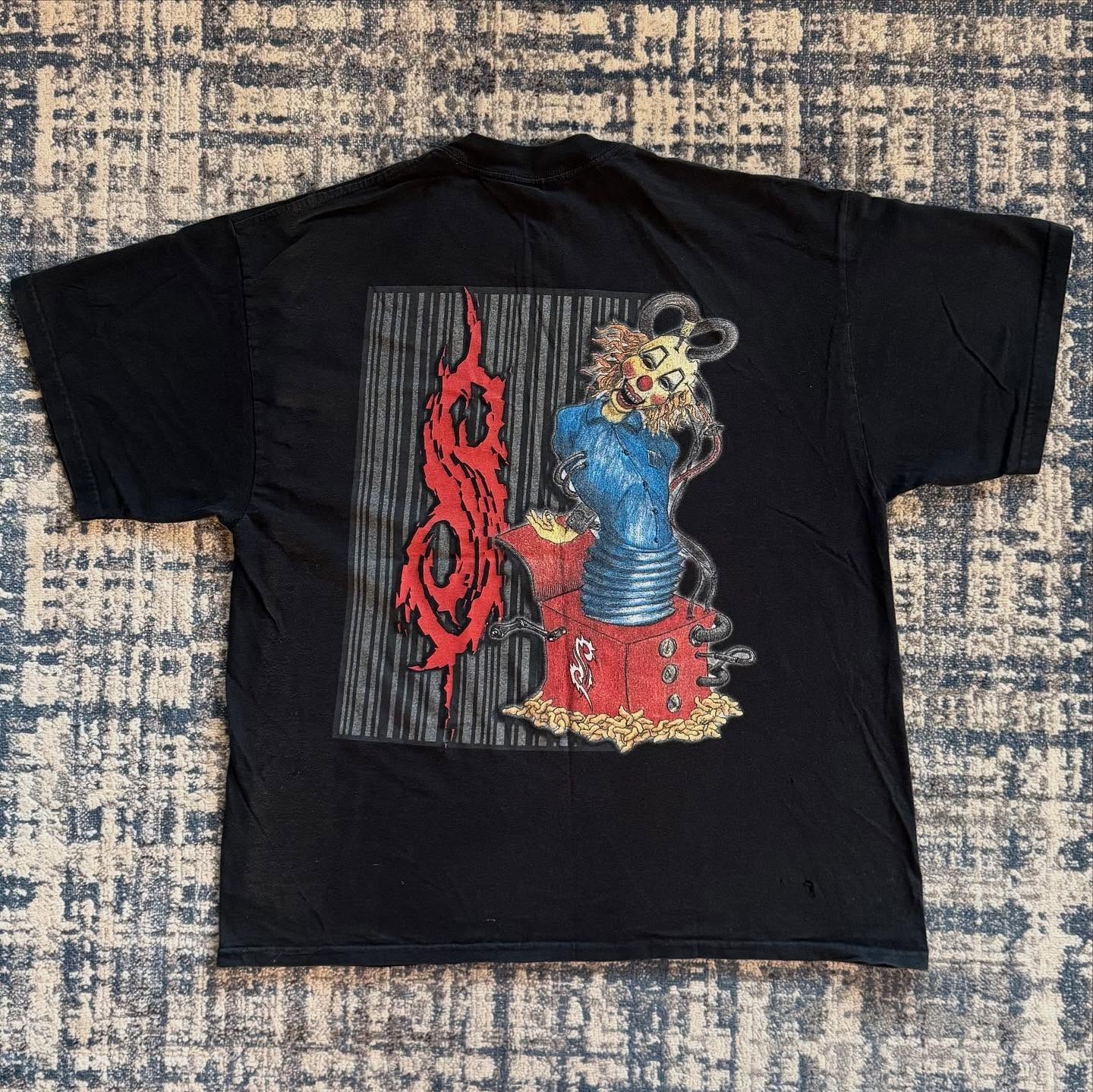 2001 SLIPKNOT IOWA CLOWN JACK IN THE BOX T SHIRT 2001 SLIPKNOT IOWA CLOWN JACK IN THE BOX T SHIRT
