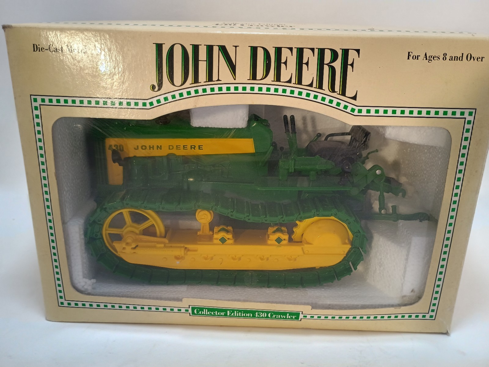 1/16th ERTL John Deere 430 Crawler Die-Cast Metal Tractor Model w/ Original Box