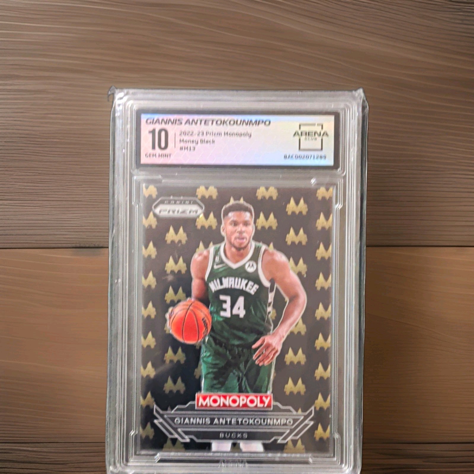 🔥2022-23 Panini Prizm Monopoly Giannis Antetokounmpo Money Black  Arena Club 10