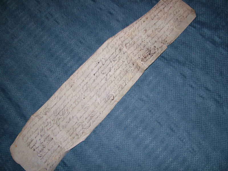 VINTAGE 1769 LAST WILL & TESTAMENT ON VELLUM