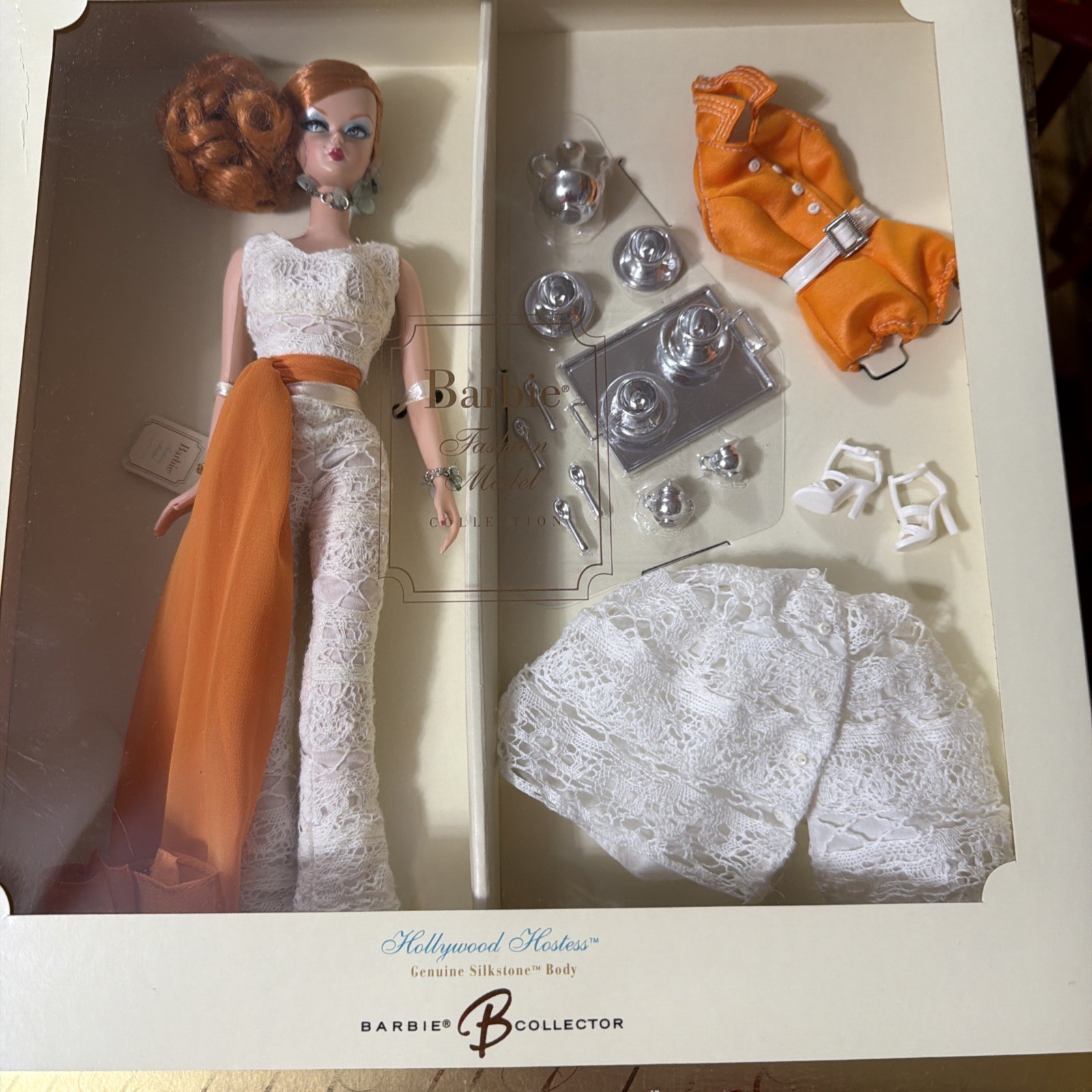 Silkstone Hollywood Hostess Barbie Doll 2007 Mattel #K7900 NRFB Gold Label Silkstone Hollywood Hostess Barbie Doll 2007 Mattel #K7900 NRFB Gold Label