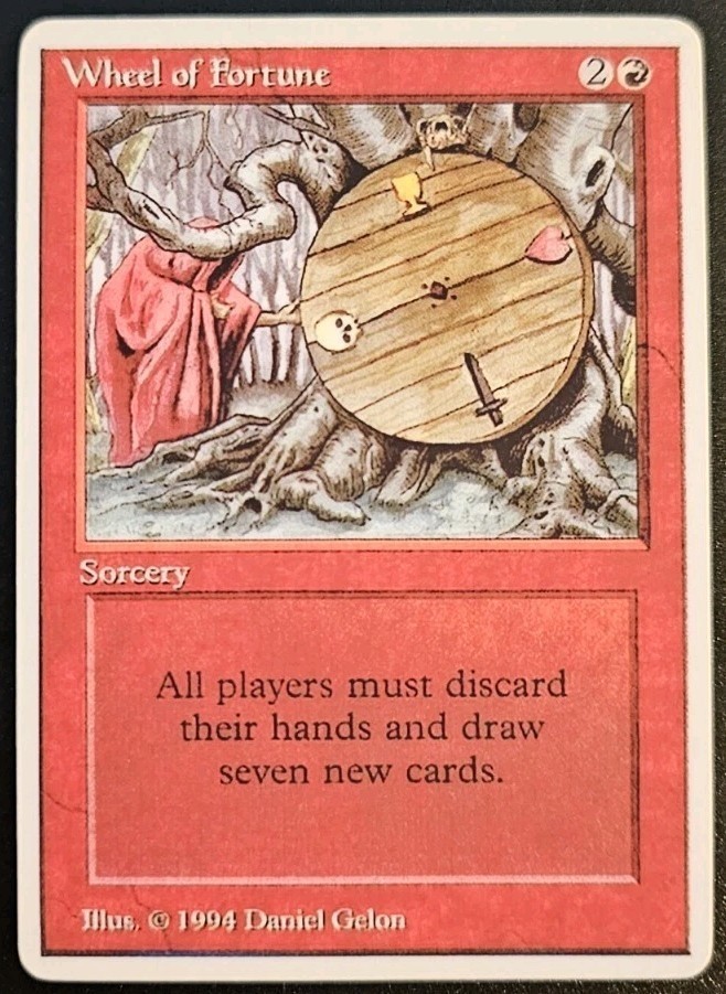 Wheel of Fortune Alpha Edition Regular Playtest Card Wheel of Fortune Alpha Edition Regular Playtest Card