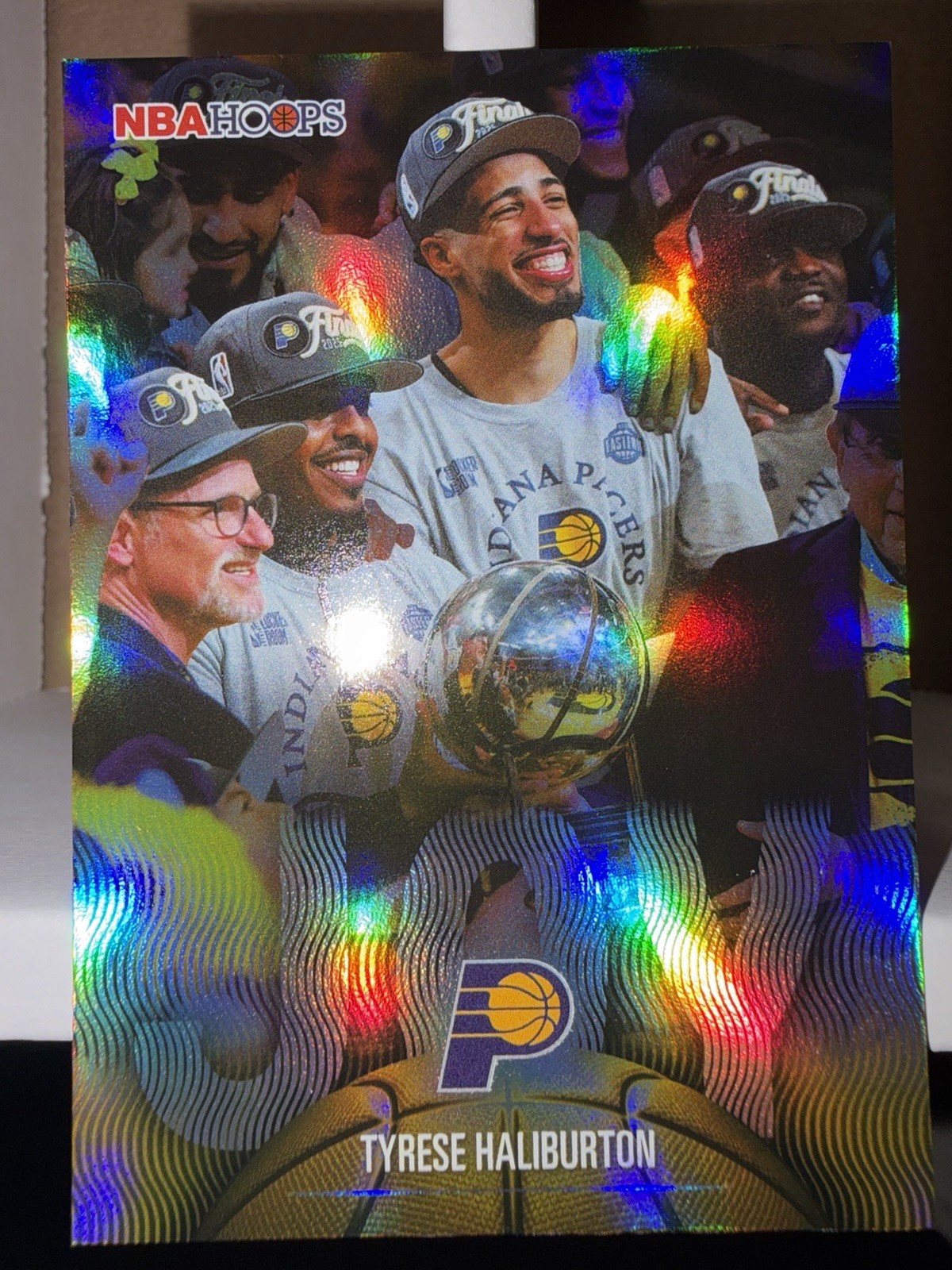 2025-26 Topps NBA Hoops JOY Tyrese Haliburton SSP Rainbow Foil Case Hit Pacers