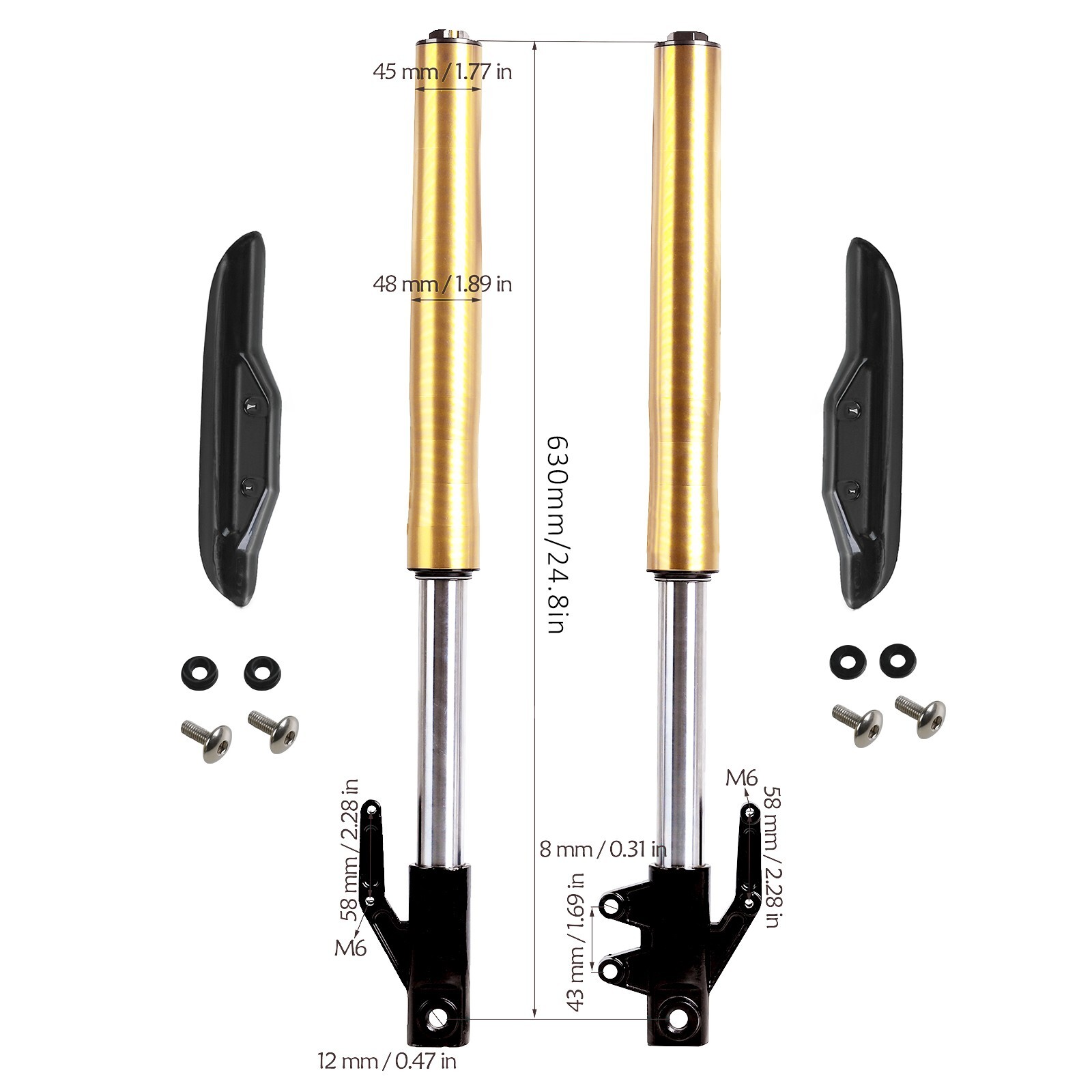 45/48mm Front Forks Triple Tree for Chinese Dirt Bike Apollo SSR Taotao Atomik