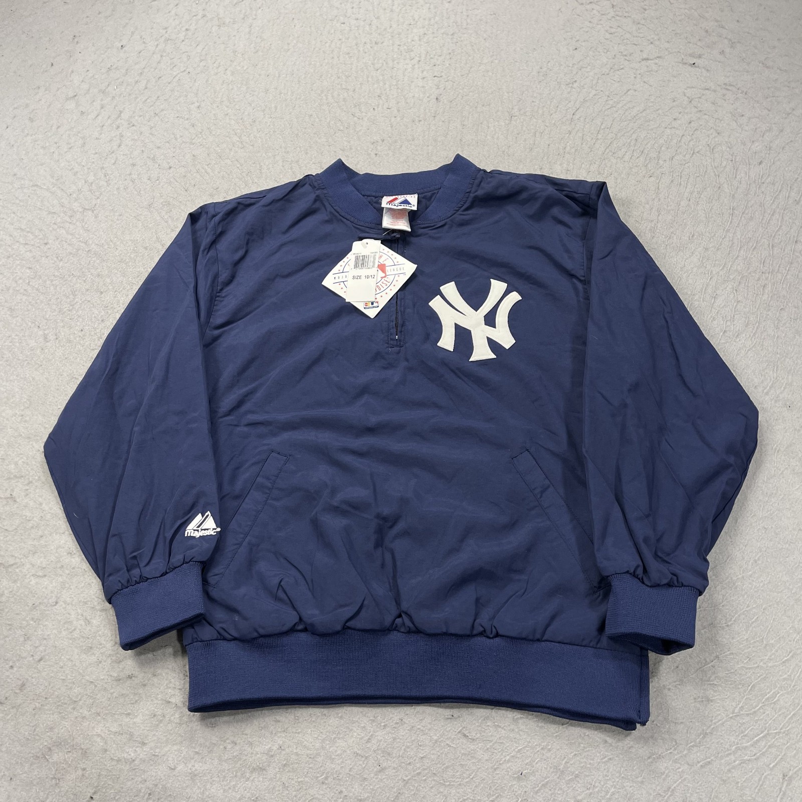 VINTAGE New York Yankees Jacket YOUTH BOYS Medium Majestic MLB Logo NWT 90s